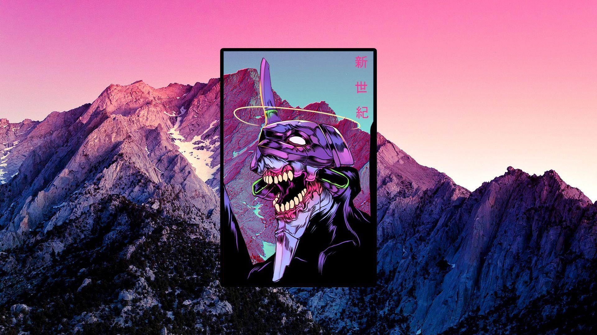 1920x1080 Neon Genesis Aesthetic Wallpaper