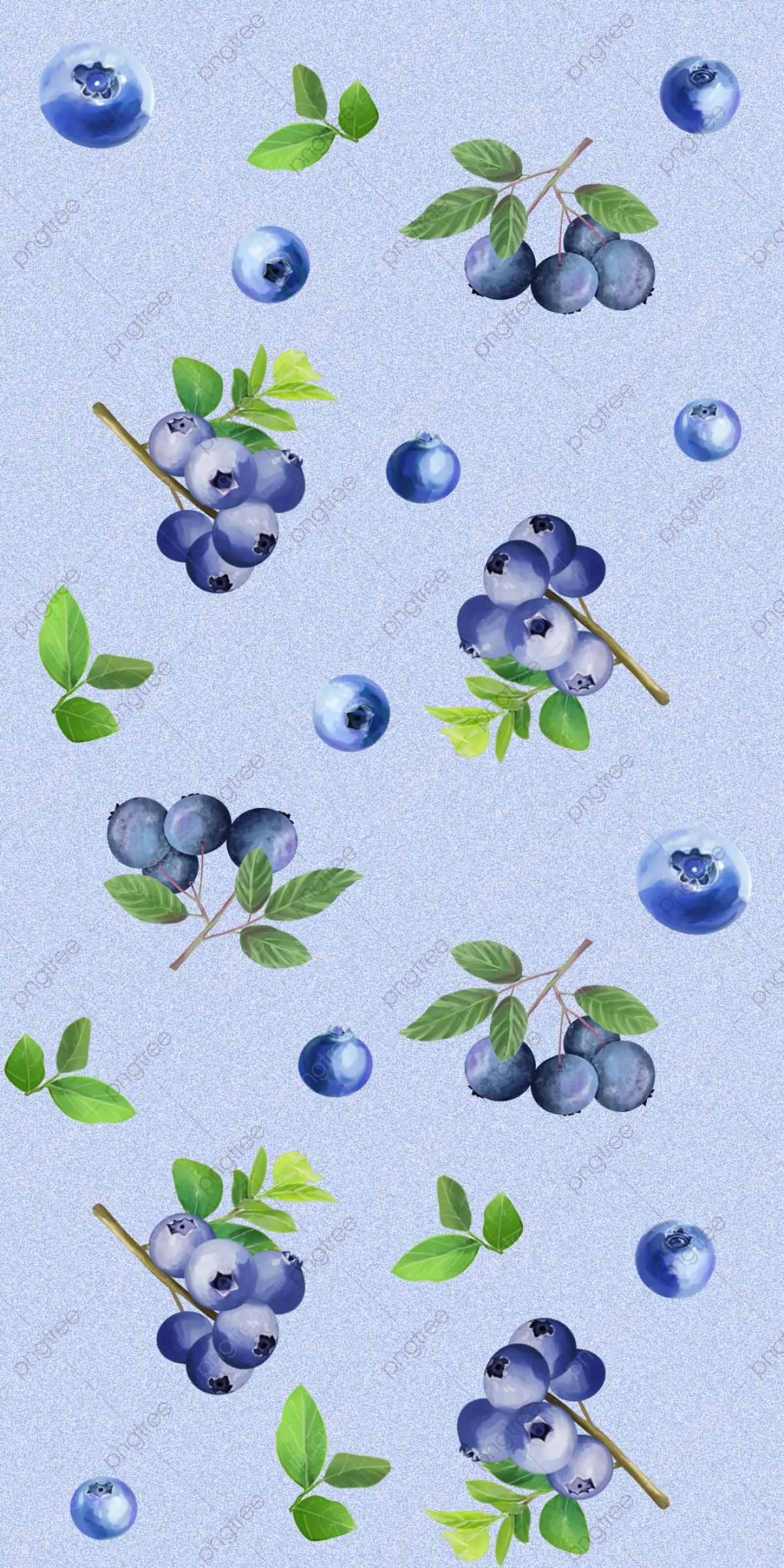 1200x2397 Fruit Wallpaper Watercolor Green Leaves Blueberry Background, Fruit, Watercolor, Blueberry Background Image for Free Download