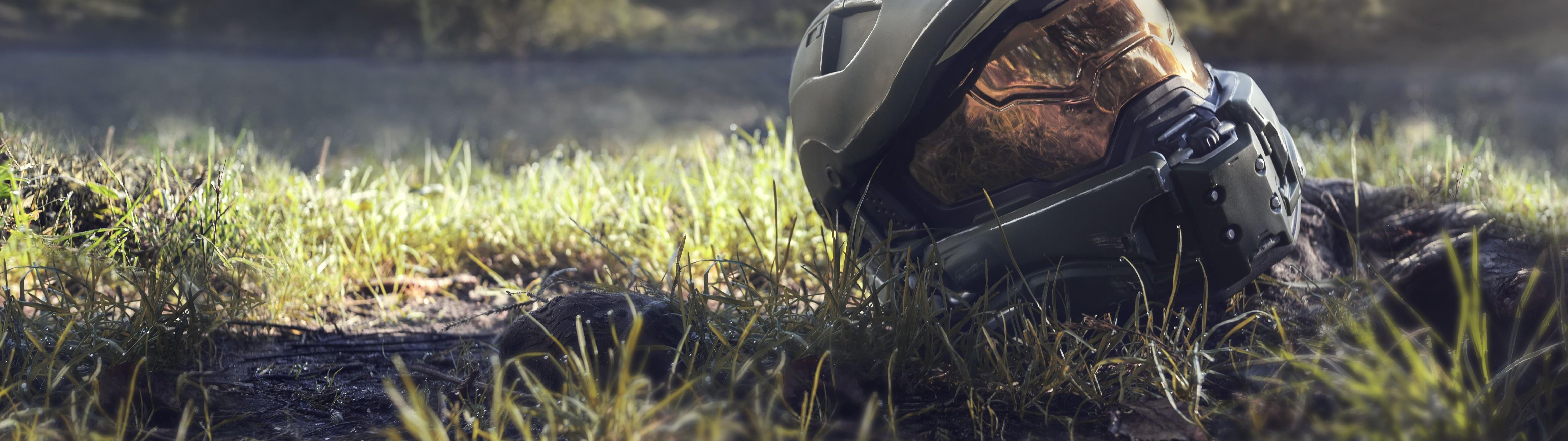 7680x2160 Halo Infinite, Master Chief, Helmet, 8k, De Pantalla Halo HD