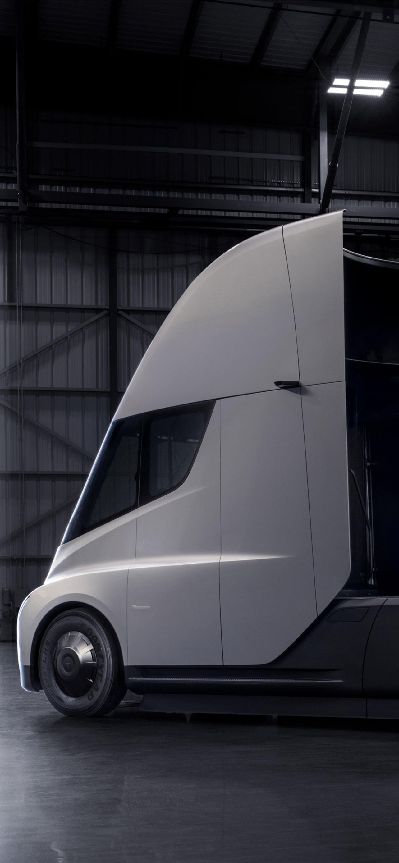 1284x2778 tesla semi truck iPhone Wallpaper Free Download