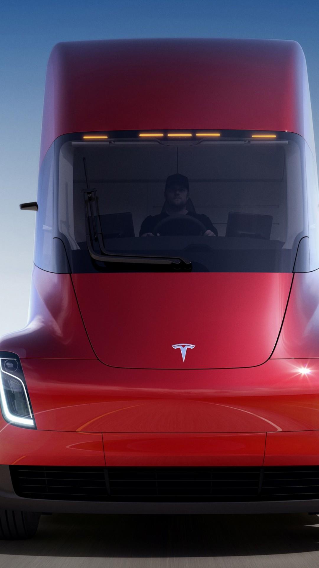 1080x1920 Wallpaper Tesla Semi Truck, electric car, 4k, Cars & Bikes
