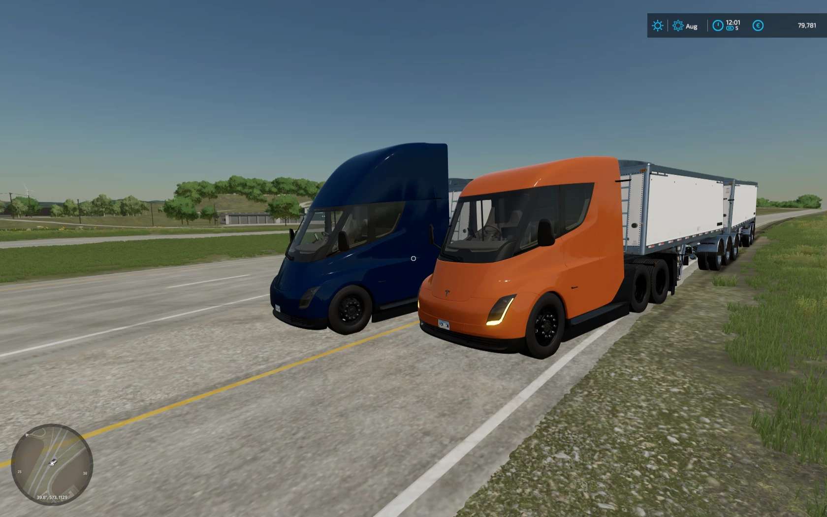 1680x1050 EDM Tesla Semi Truck v1.0 FS22 Simulator 22 Mod