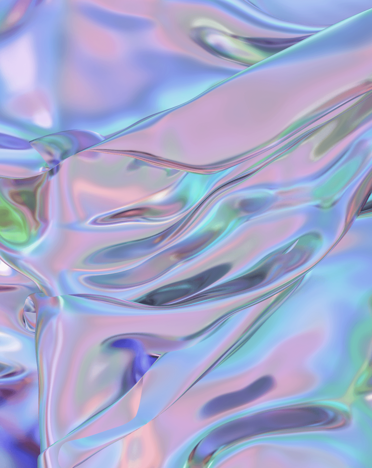 1280x1611 Iridescent Silver Chrome Wallpaper