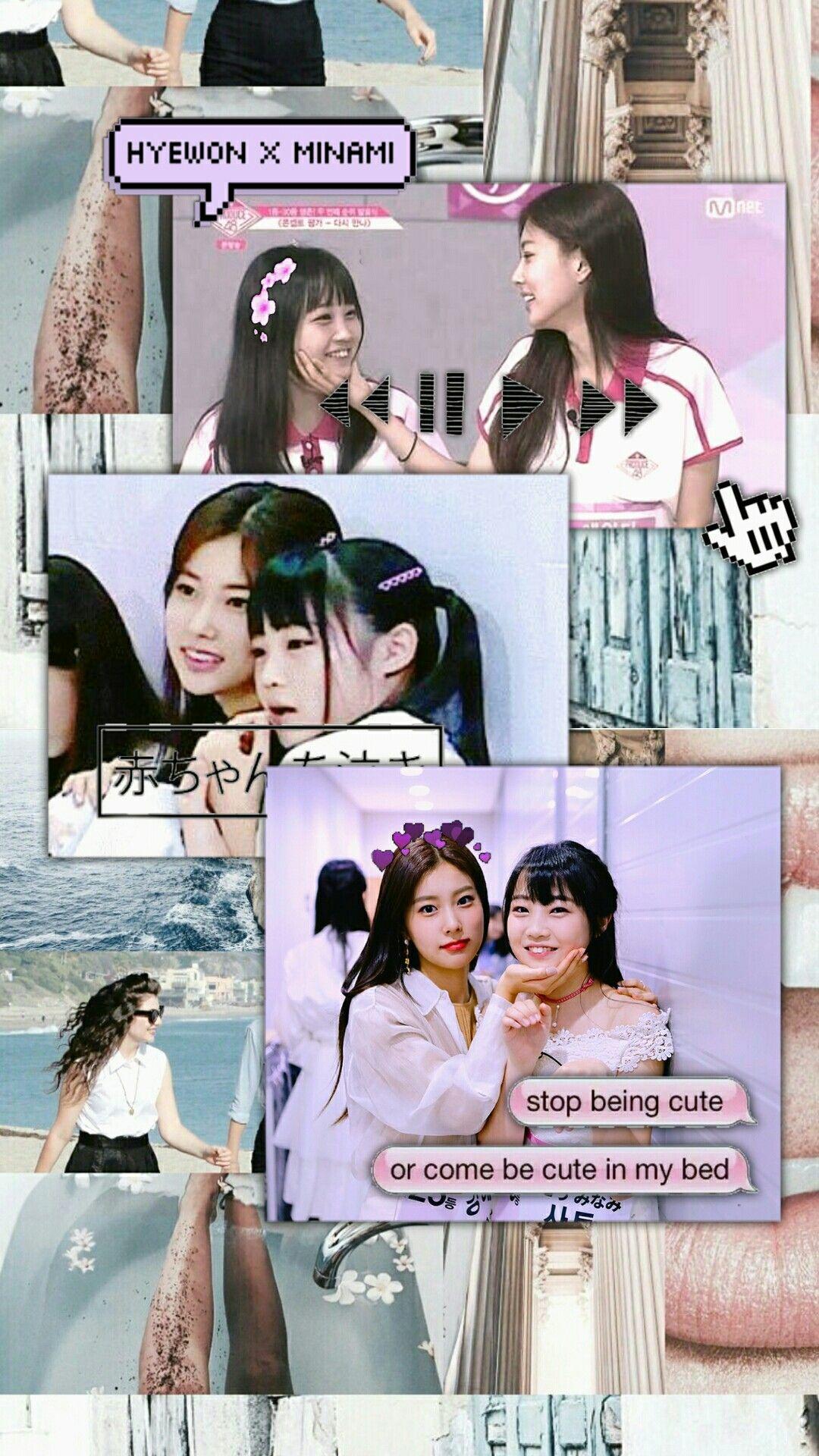 1080x1920 Hyewon Minami Lockscreen Wallpaper Produce 8D Creative, Iz*one, Akb48