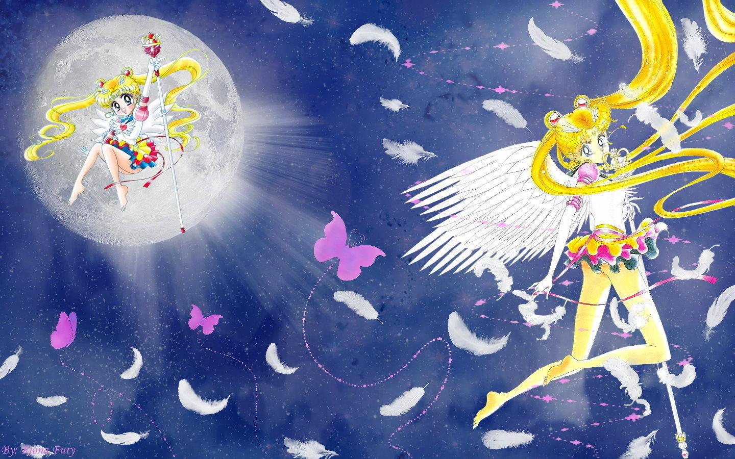 1440x900 eternal Sailor Moon Moon Wallpaper
