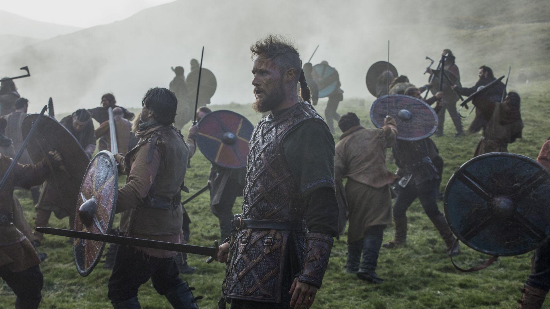 1920x1080 Wallpaper Vikings, season Travis Fimmel, Katheryn Winnick, 4K, 5K, Movies