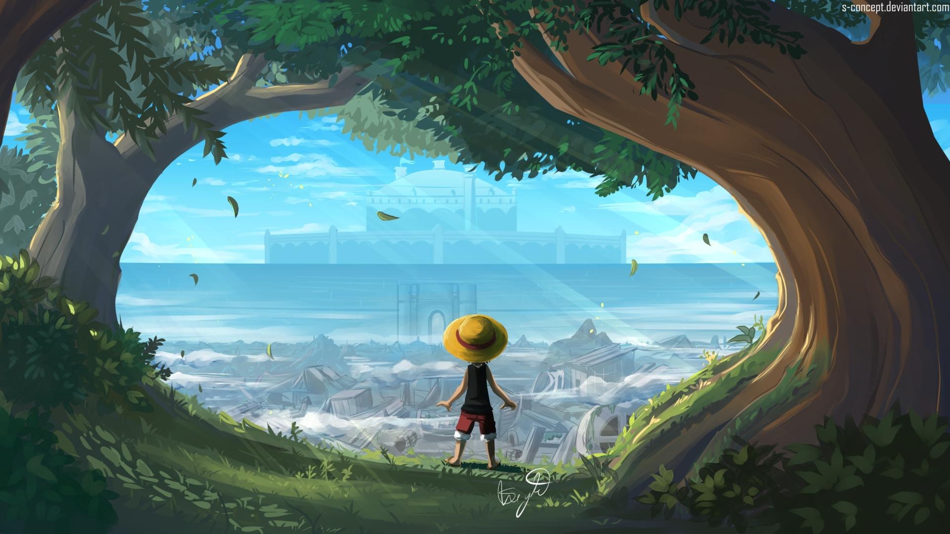 1920x1080 Monkey D Luffy One Piece Art 1080P Laptop Full HD Wallpaper, HD Artist 4K Wallpaper, Image, Photo and Background