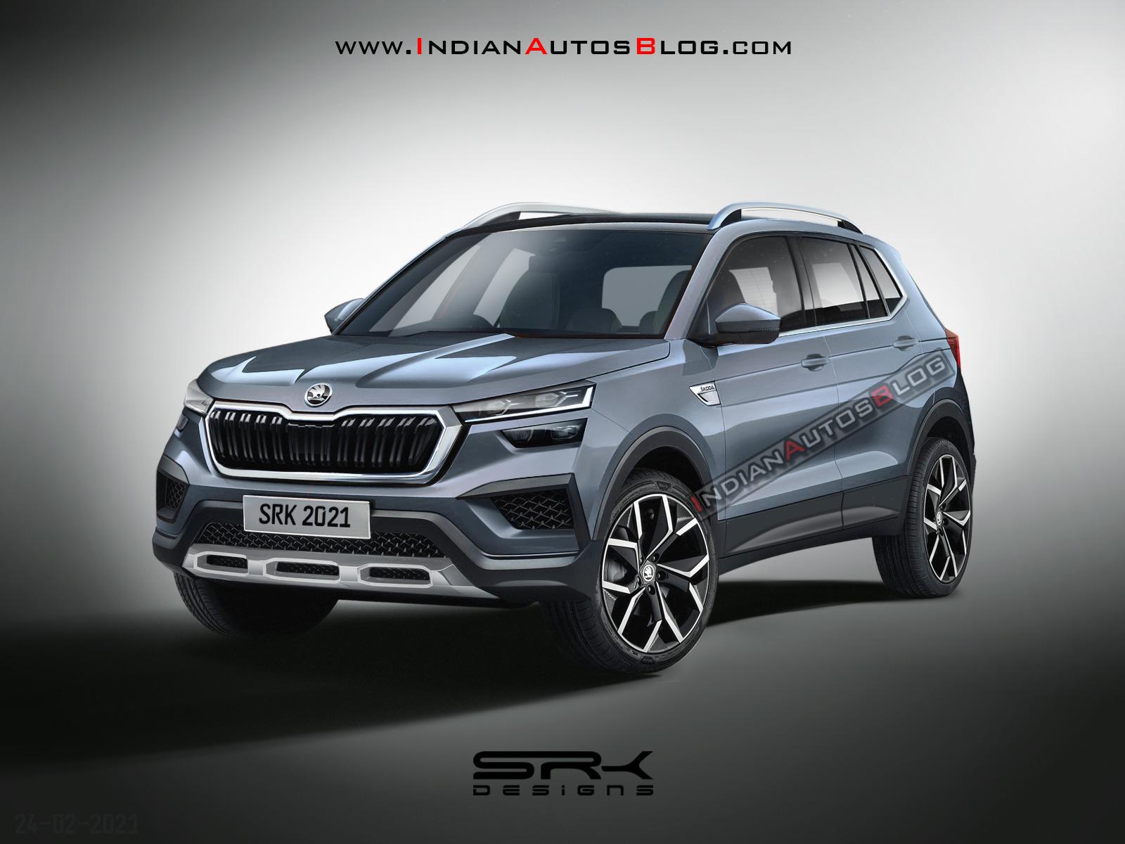 1600x1200 Production Spec Skoda Kushaq Rendered Based On Latest Design Sketches