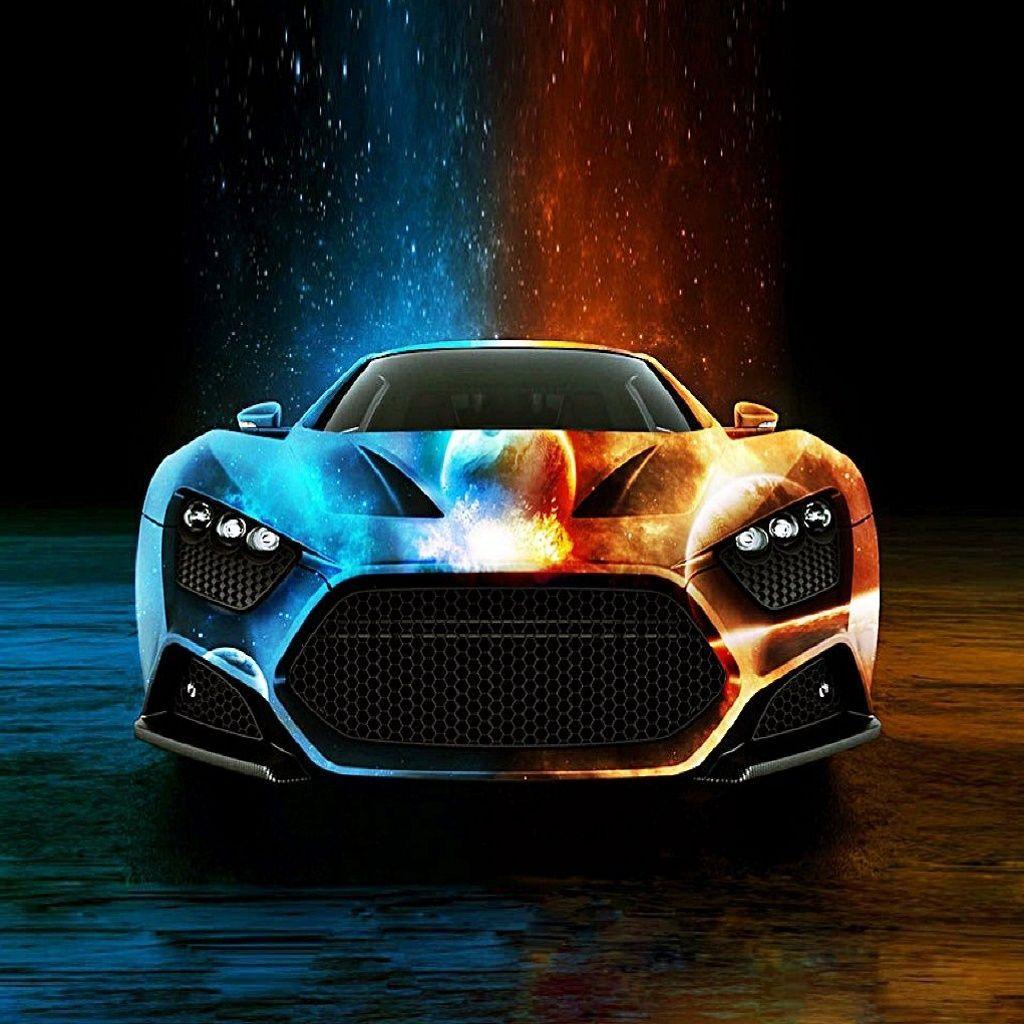 Cool Cars With Neon Lights Wallpaper