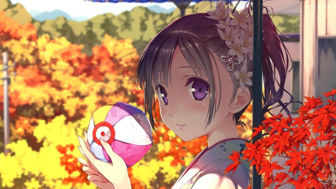 1360x768 girl, kawaii, anime Desktop Laptop HD Wallpaper, HD Anime 4K Wallpaper, Image, Photo and Background
