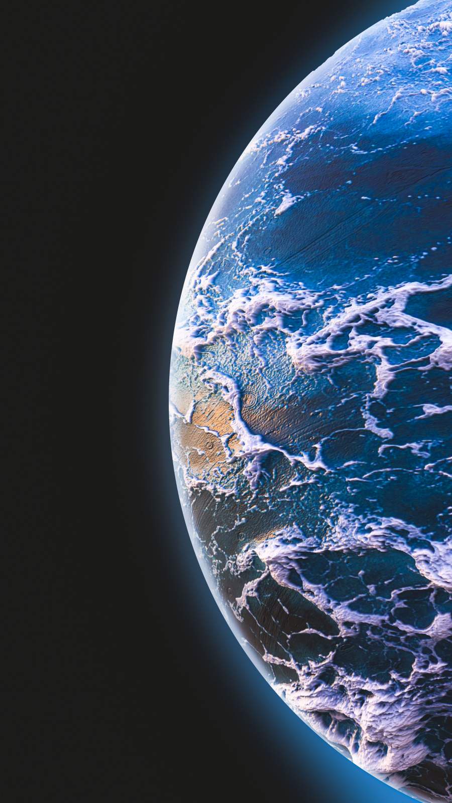 900x1597 Blue Planet Deep Space Wallpaper : iPhone Wallpaper