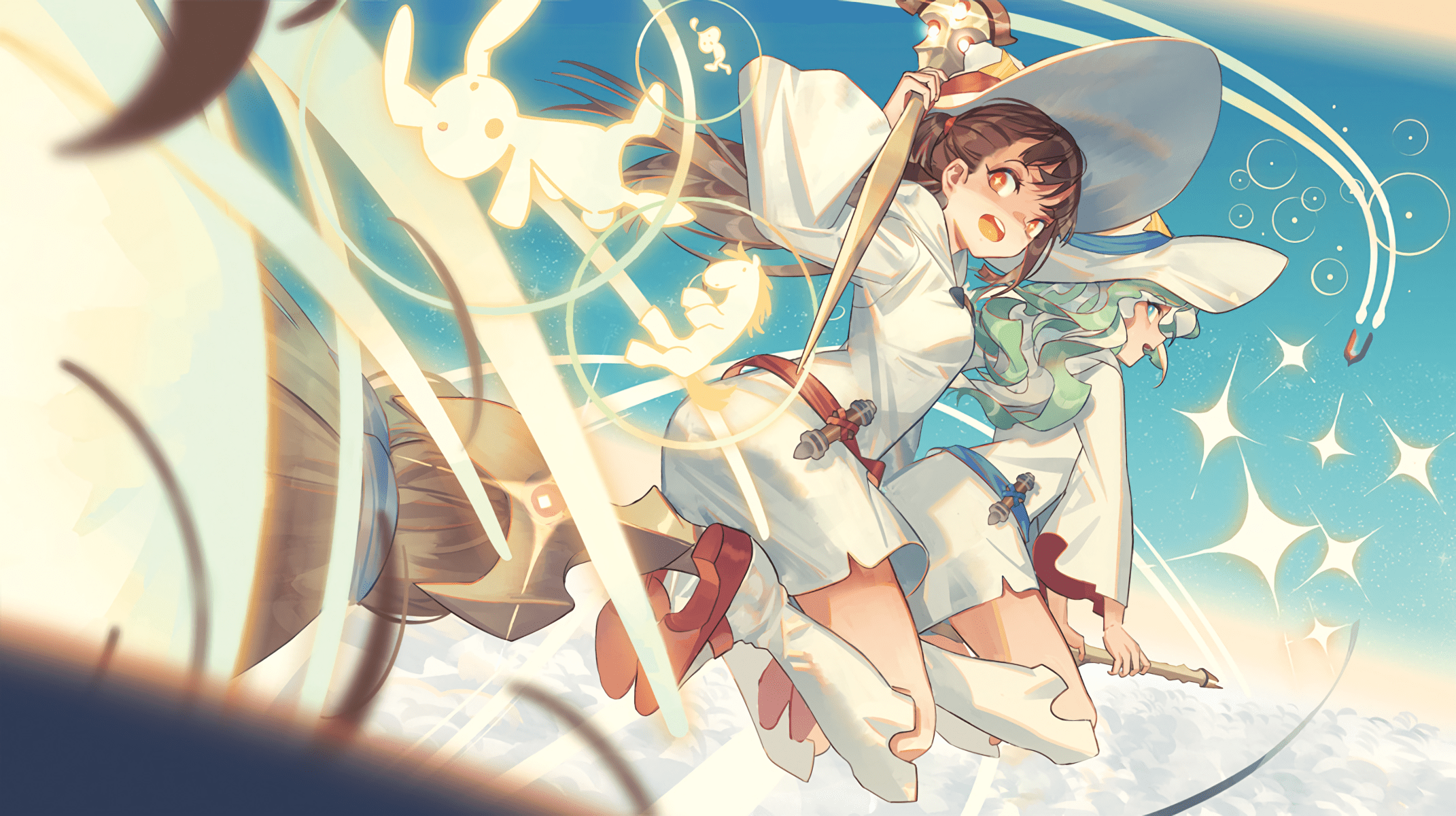 2142x1200 Little Witch Academia HD Wallpaper and Background