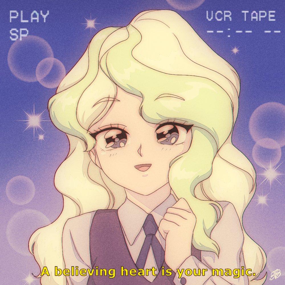1000x1000 Diana Cavendish but Retro. Little Witch Academia