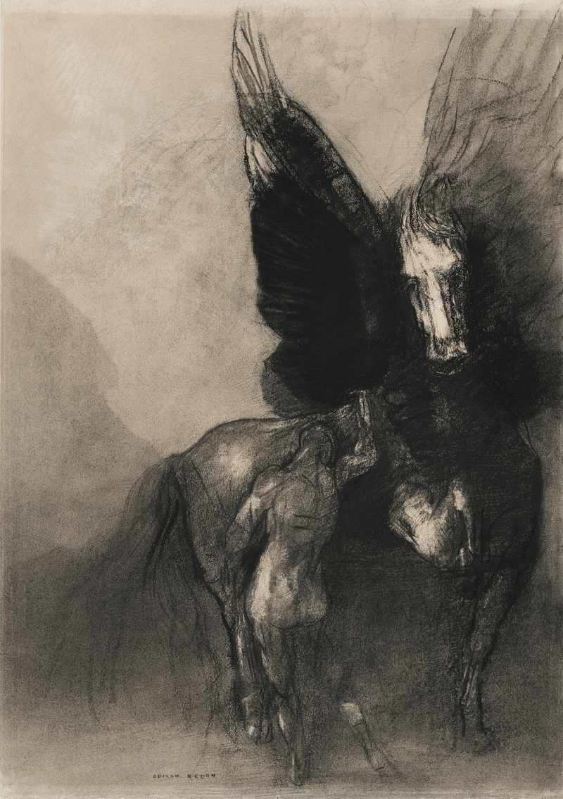 800x1135 Odilon Redon Horse Image Wallpaper