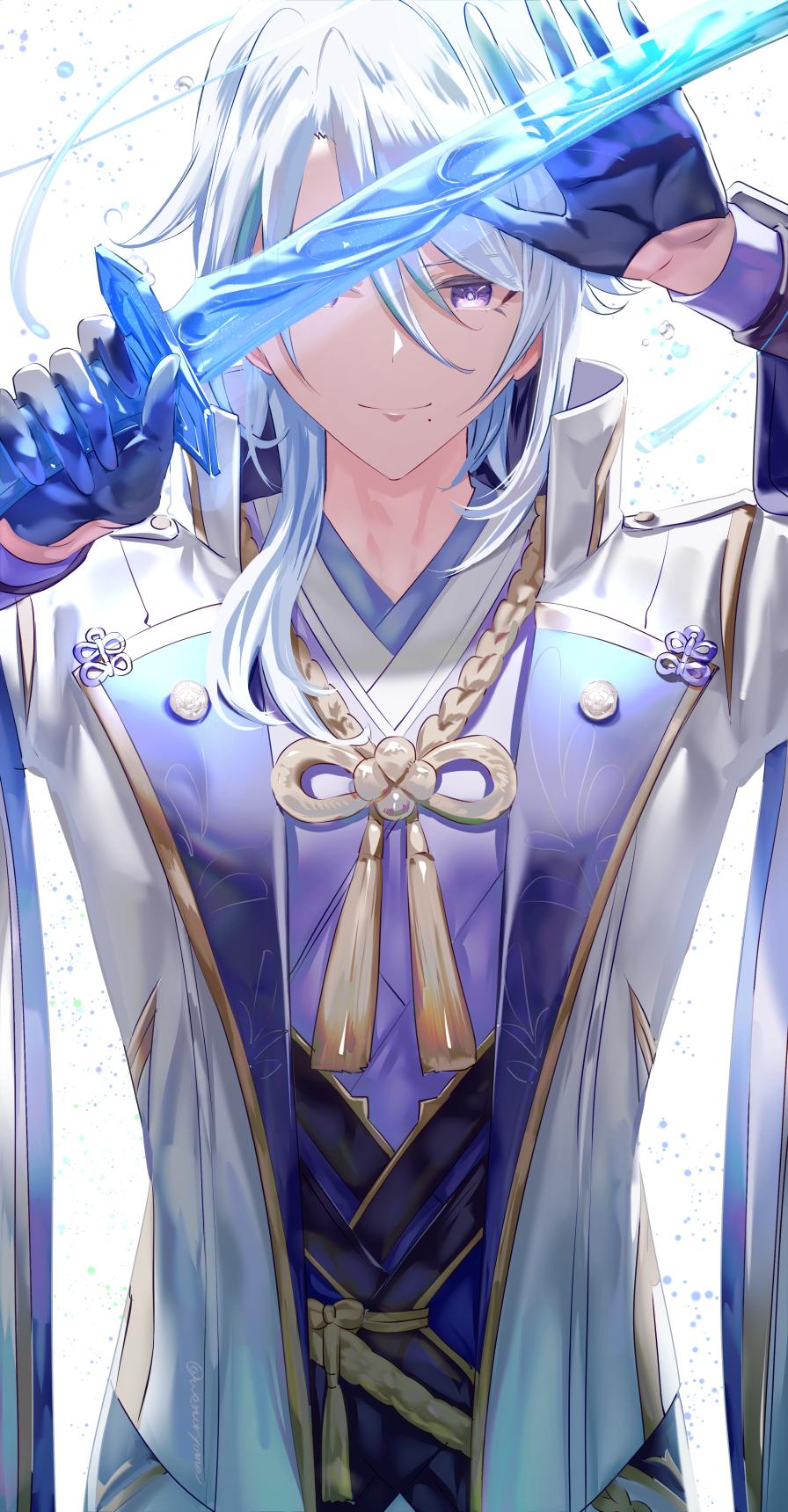 896x1720 Kamisato Ayato Impact Anime Image Board