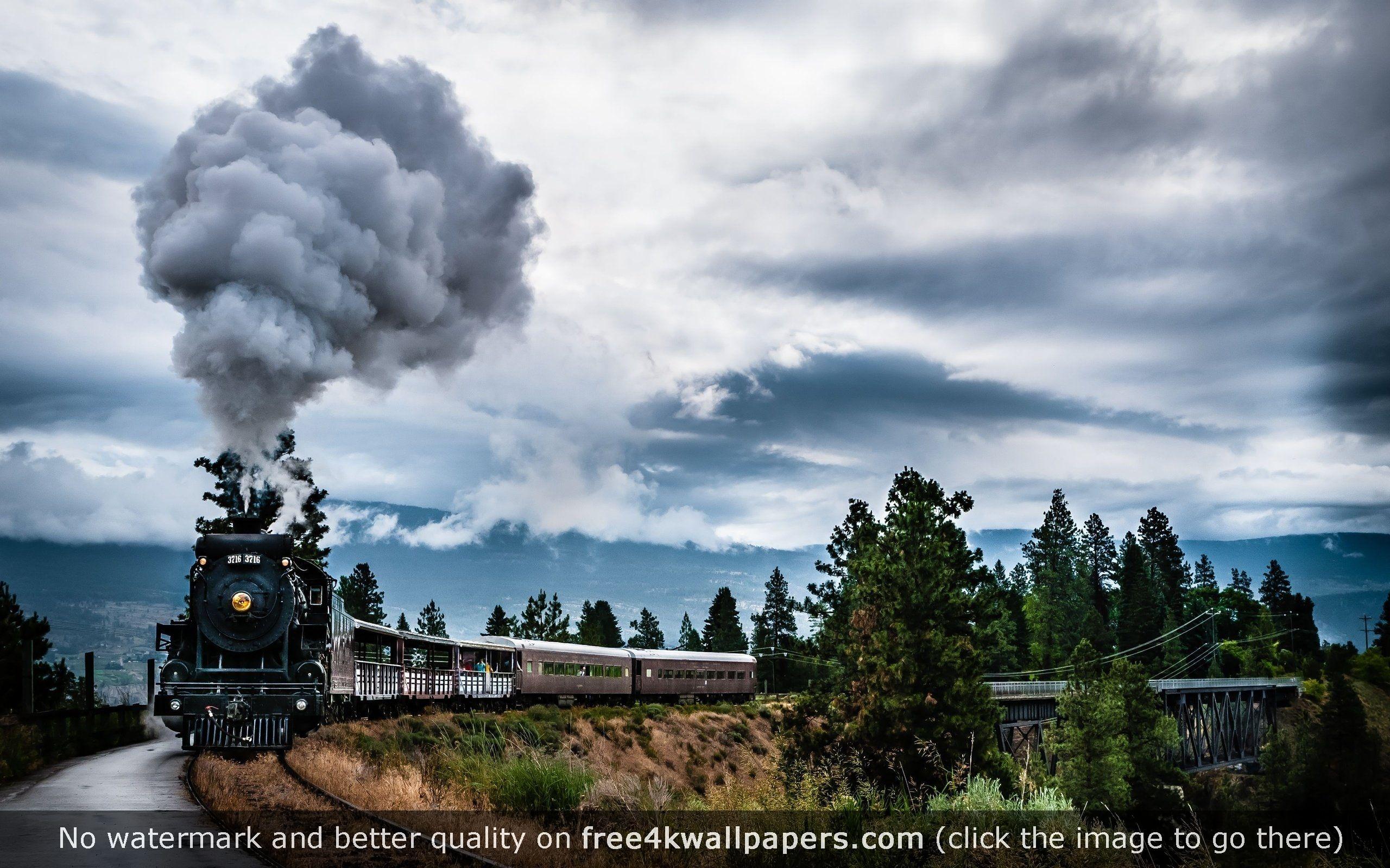 2560x1600 Train Smoke wallpaper. Desktop Wallpaper in 2019