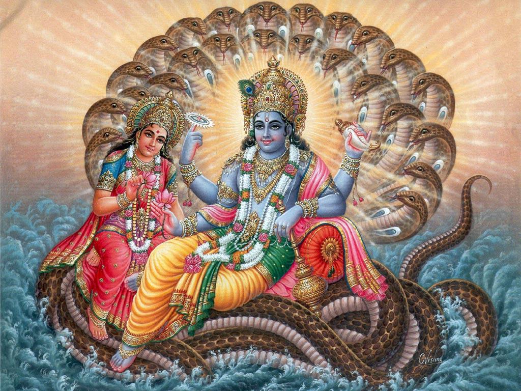 1024x768 FREE Download Lord Vishnu Wallpaper