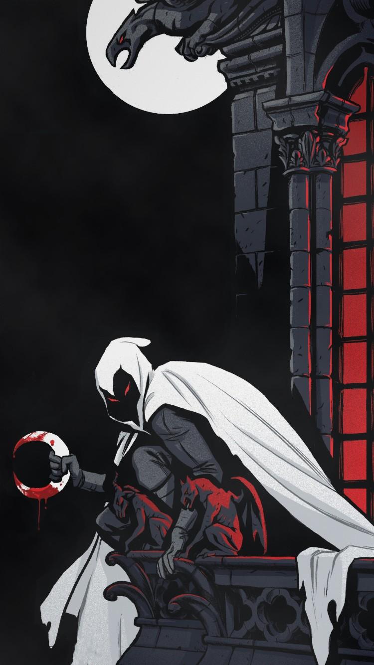 750x1334 Moon Knight Wallpaper