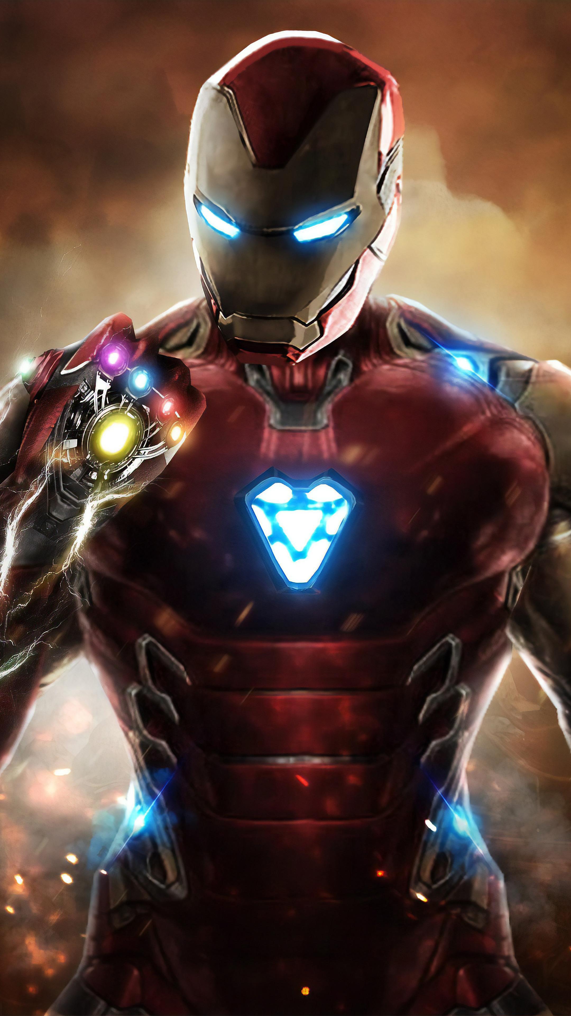 2160x3840 Iron Man With Gauntlet Wallpaper