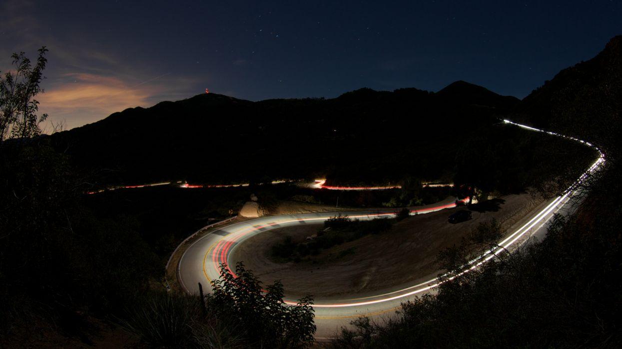 1245x700 Mullholland canyon road night malibu california wallpaperx1440