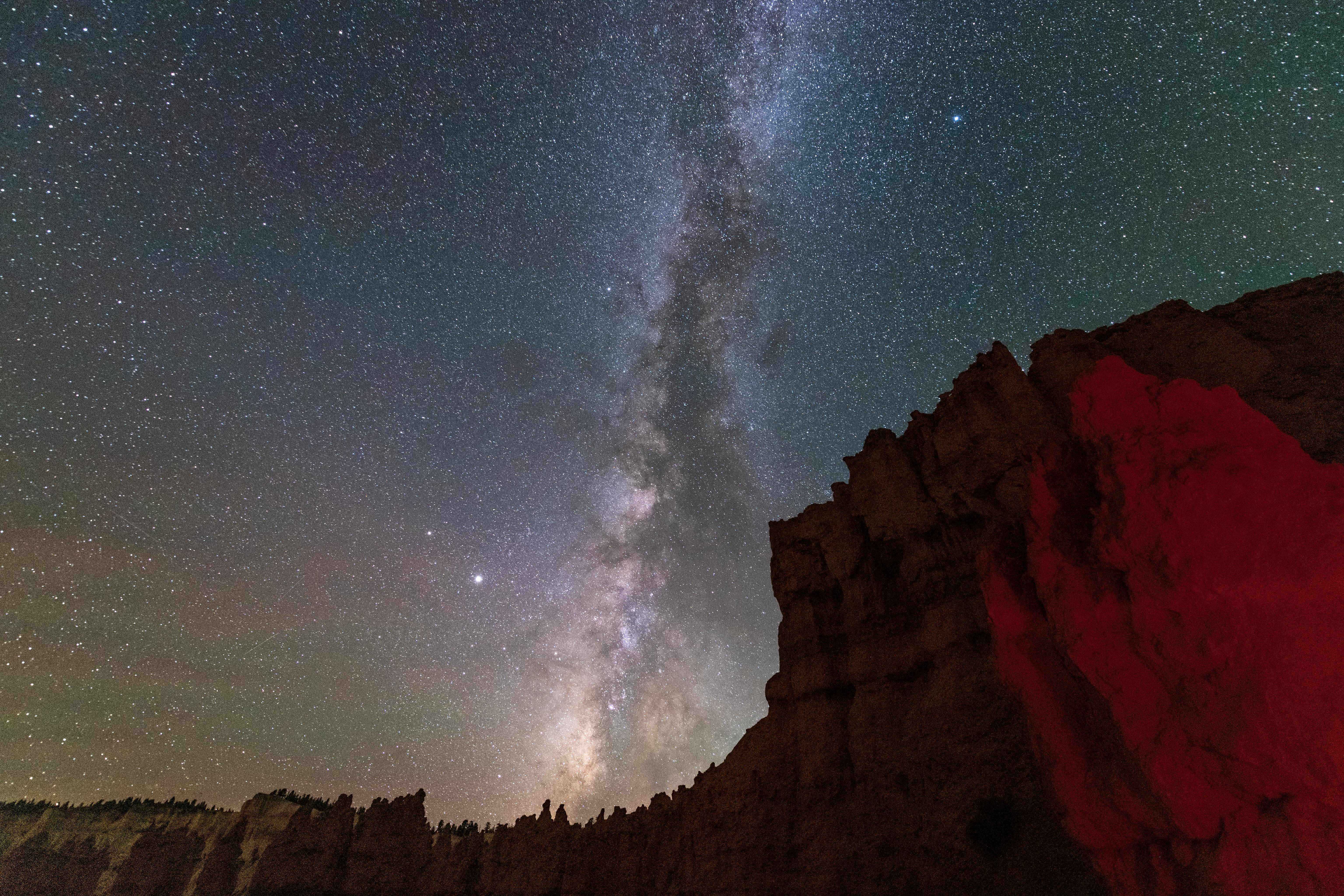 6144x4096 Mobile wallpaper: Milky Way, Nature, Stars, Night, Canyon, Rocks, 56213 download the picture for free