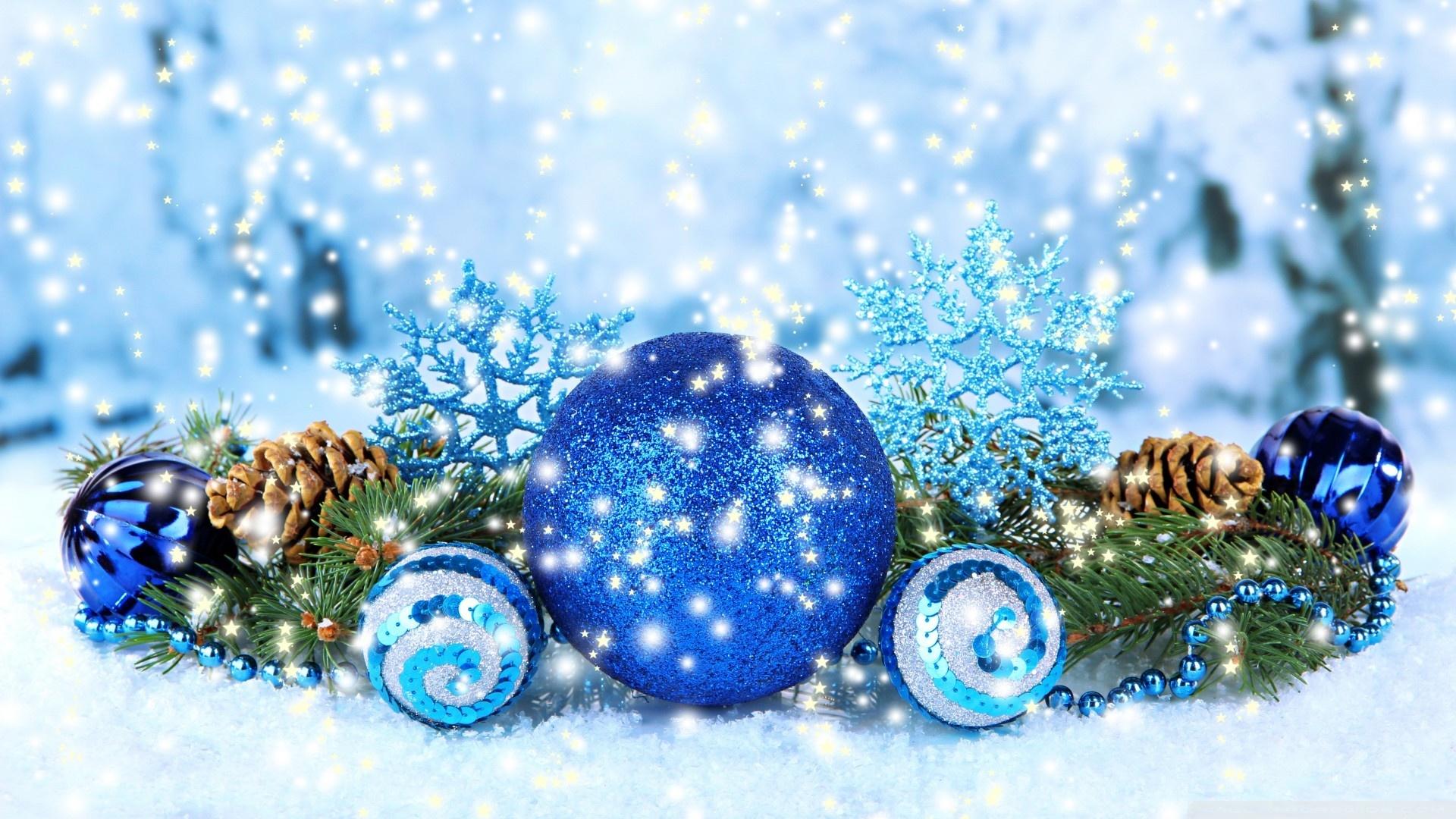 1920x1080 Blue Christmas Decorations 2016 Ultra HD Desktop Background Wallpaper for 4K UHD TV : Tablet