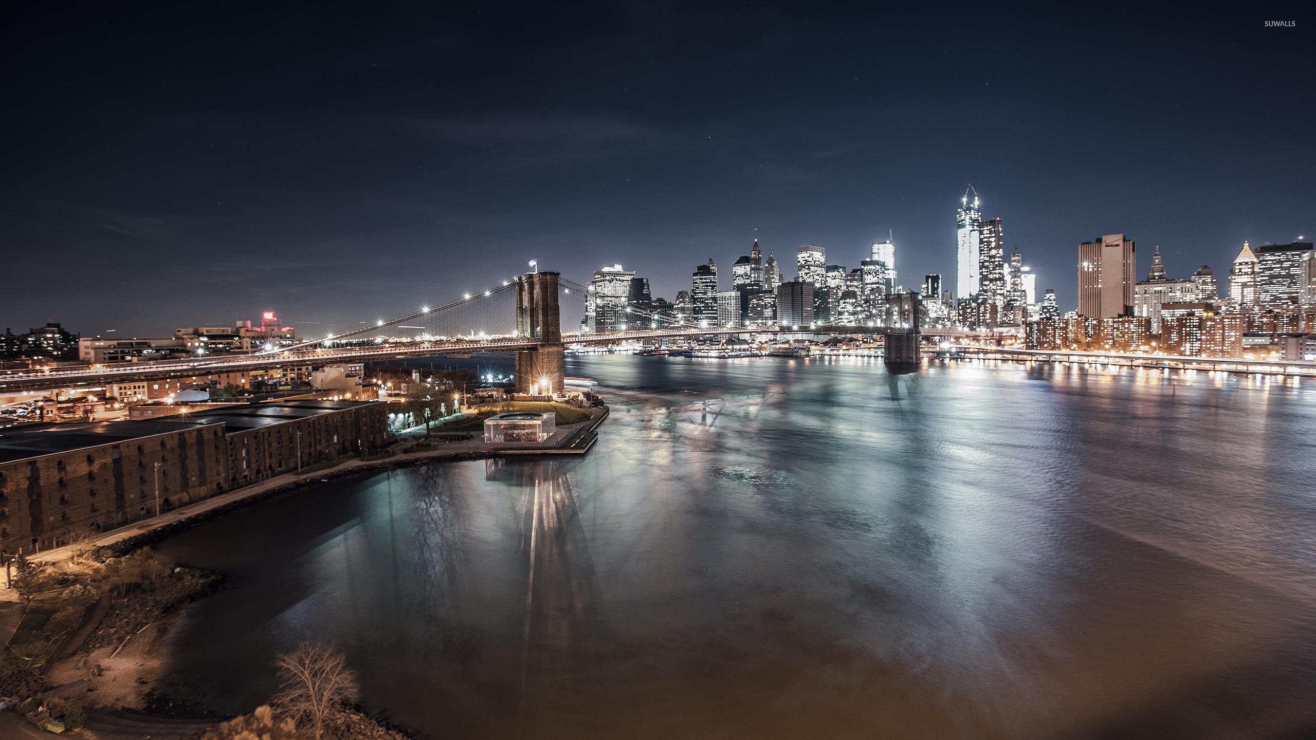 2560x1440 Brooklyn Bridge York City wallpaper wallpaper