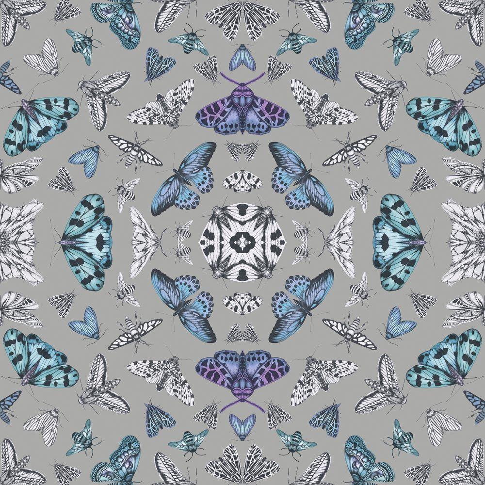 1000x1000 Wallpaper Butterfly silver purple Glitter Fantasia 692307