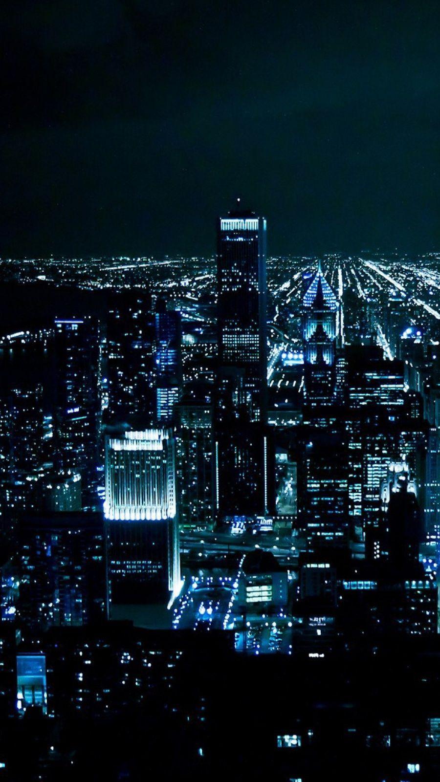 900x1600 Phone City At Night Wallpaper