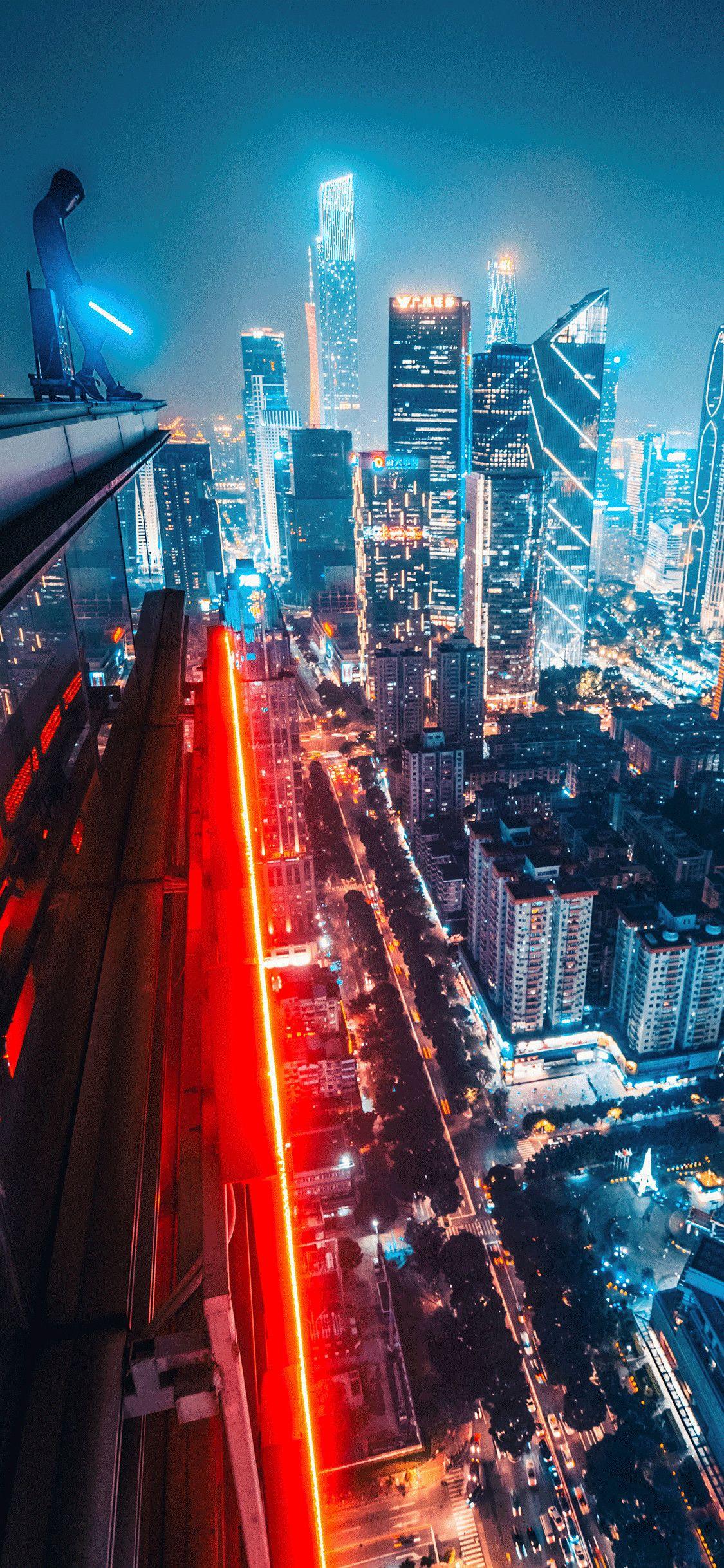 1125x2436 Wallpaper Night City