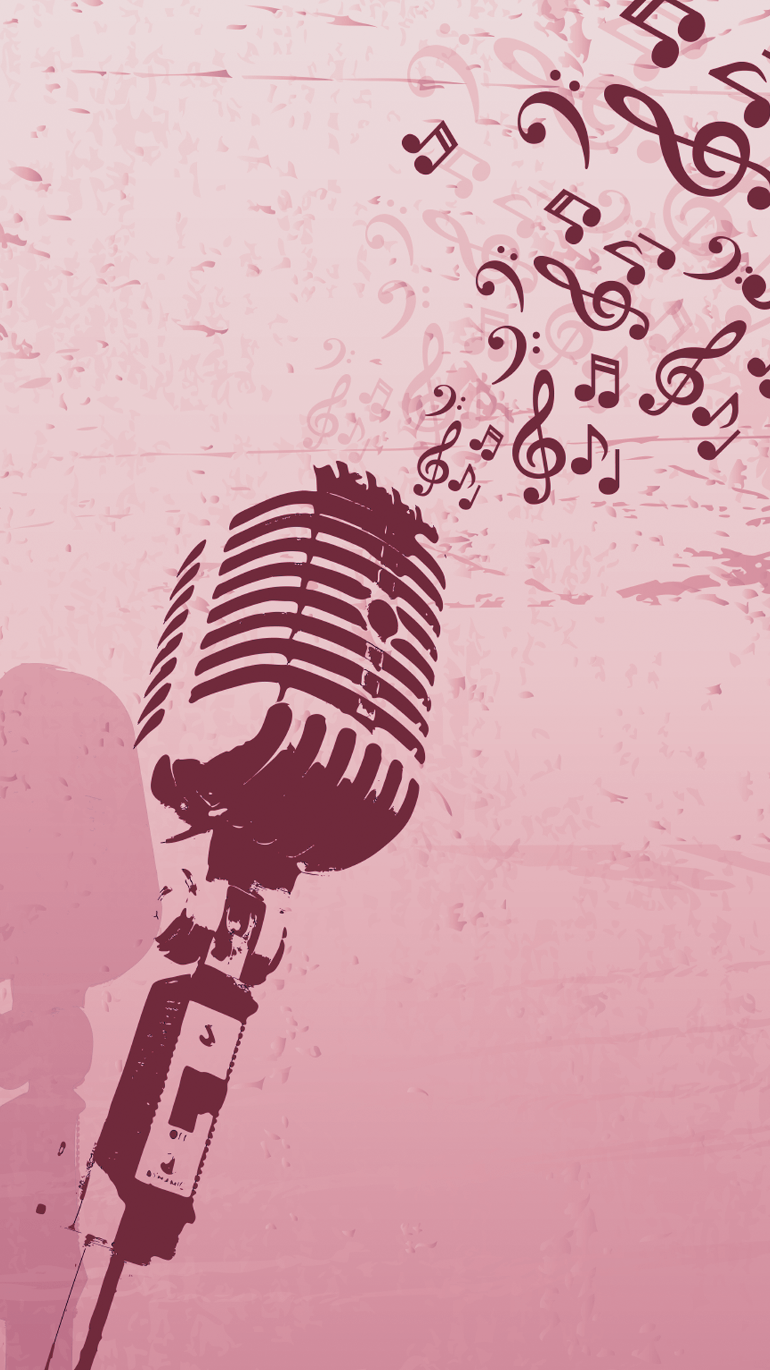 1080x1920 Retro Microphone iPhone Background