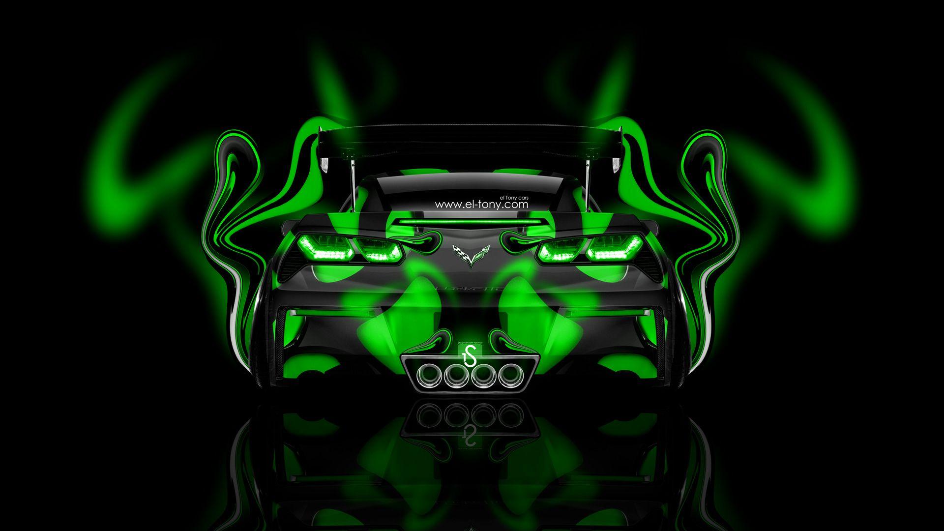 1920x1080 Neon Car Wallpaper Fresh Chevrolet C7 Corvette Stingray Plastic Car
