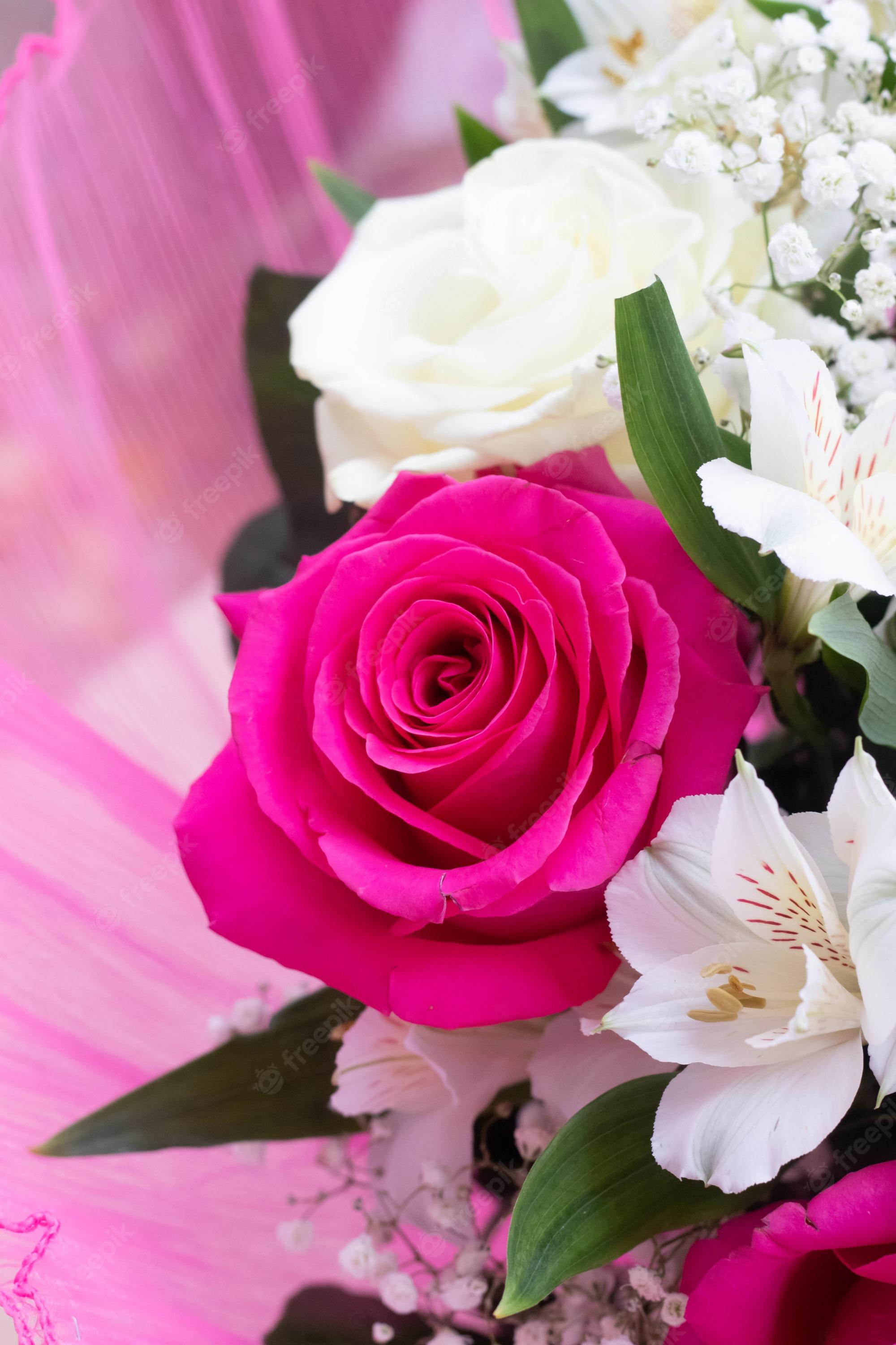 2000x3000 Premium Photo. Bouquet with bright flowers. a background of floral roses. beautiful flowers. a gift for the holiday
