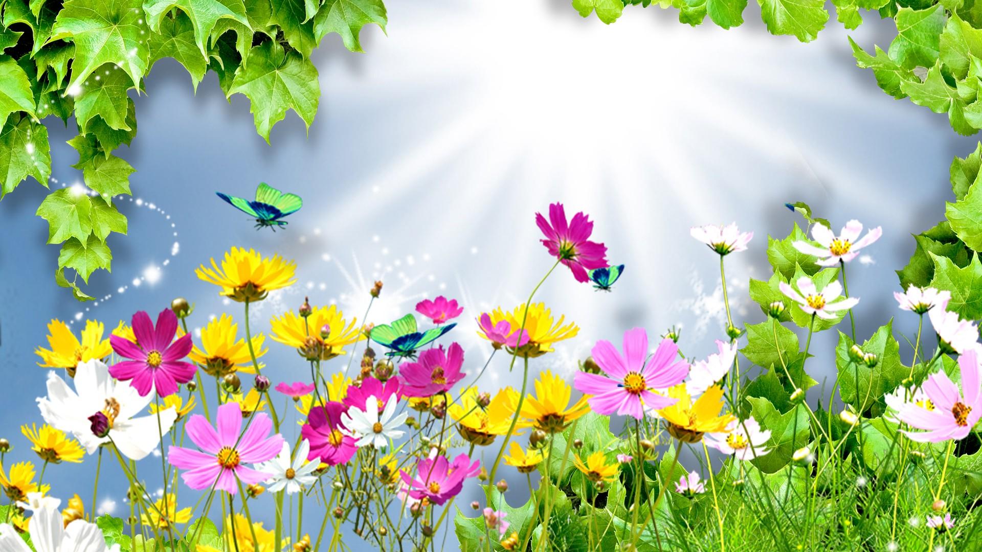 1920x1080 Free download Bright Floral Background Download [1920x1080] for your Desktop, Mobile & Tablet. Explore Summer Flower Background. Free Summer Wallpaper For Desktop, Summer Flowers Wallpaper