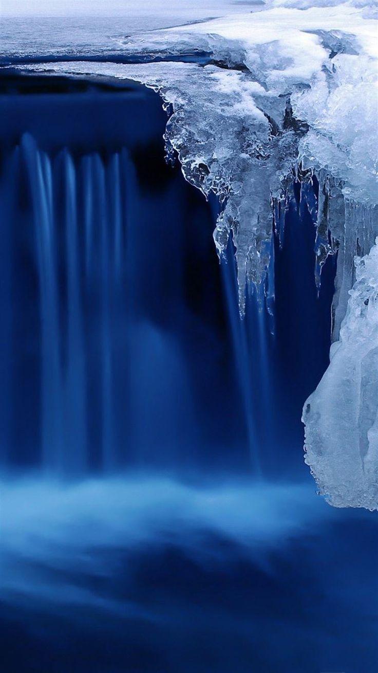 736x1309 Nature Frozen Ice Waterfall #water #ice #cold #winter #nature #waterfall # frozen. New nature wallpaper, Nature wallpaper, Beach wallpaper iphone