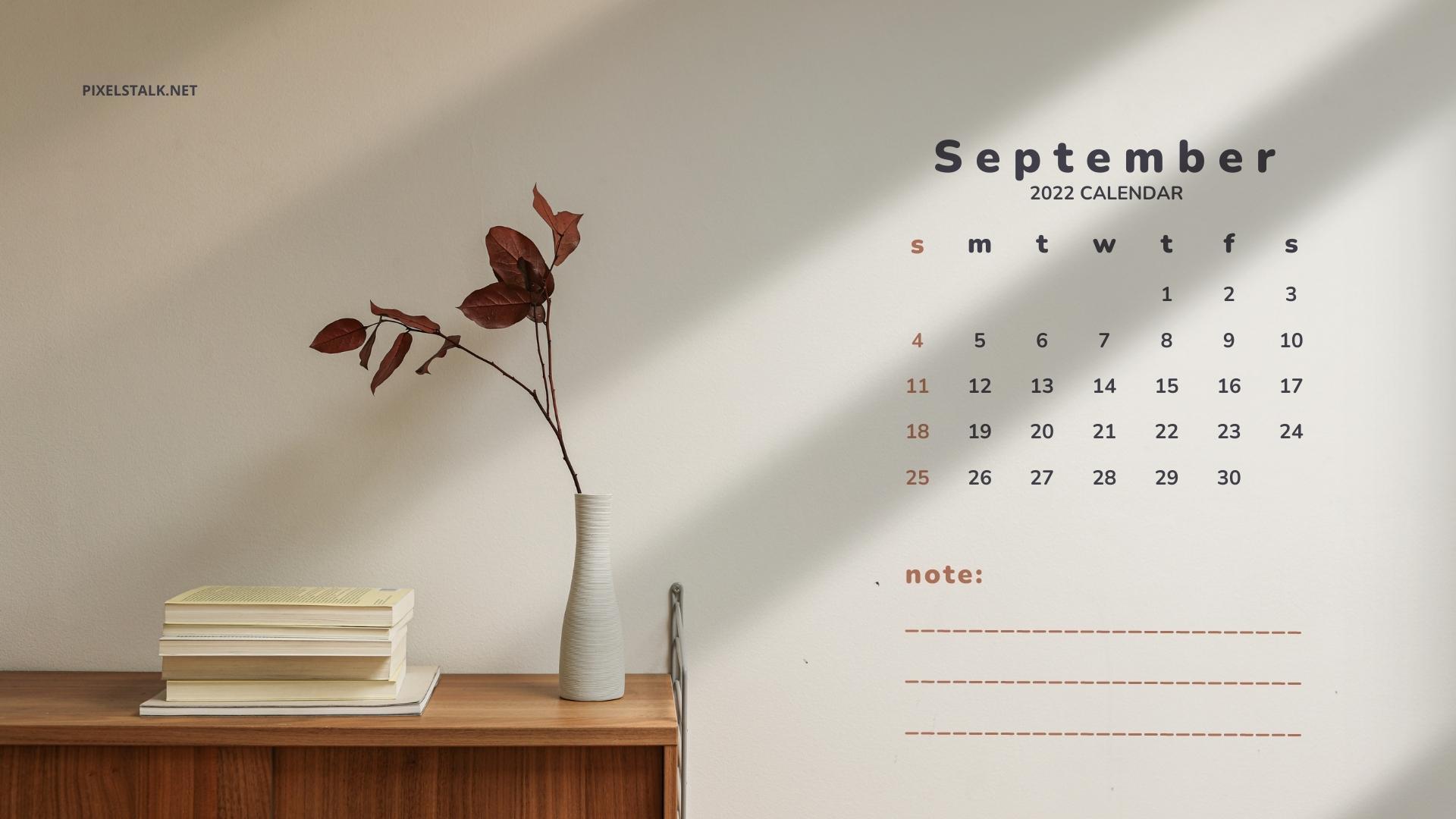 September 2022 Calendar Wallpapers - Top Free September 2022 Calendar  Backgrounds - WallpaperAccess