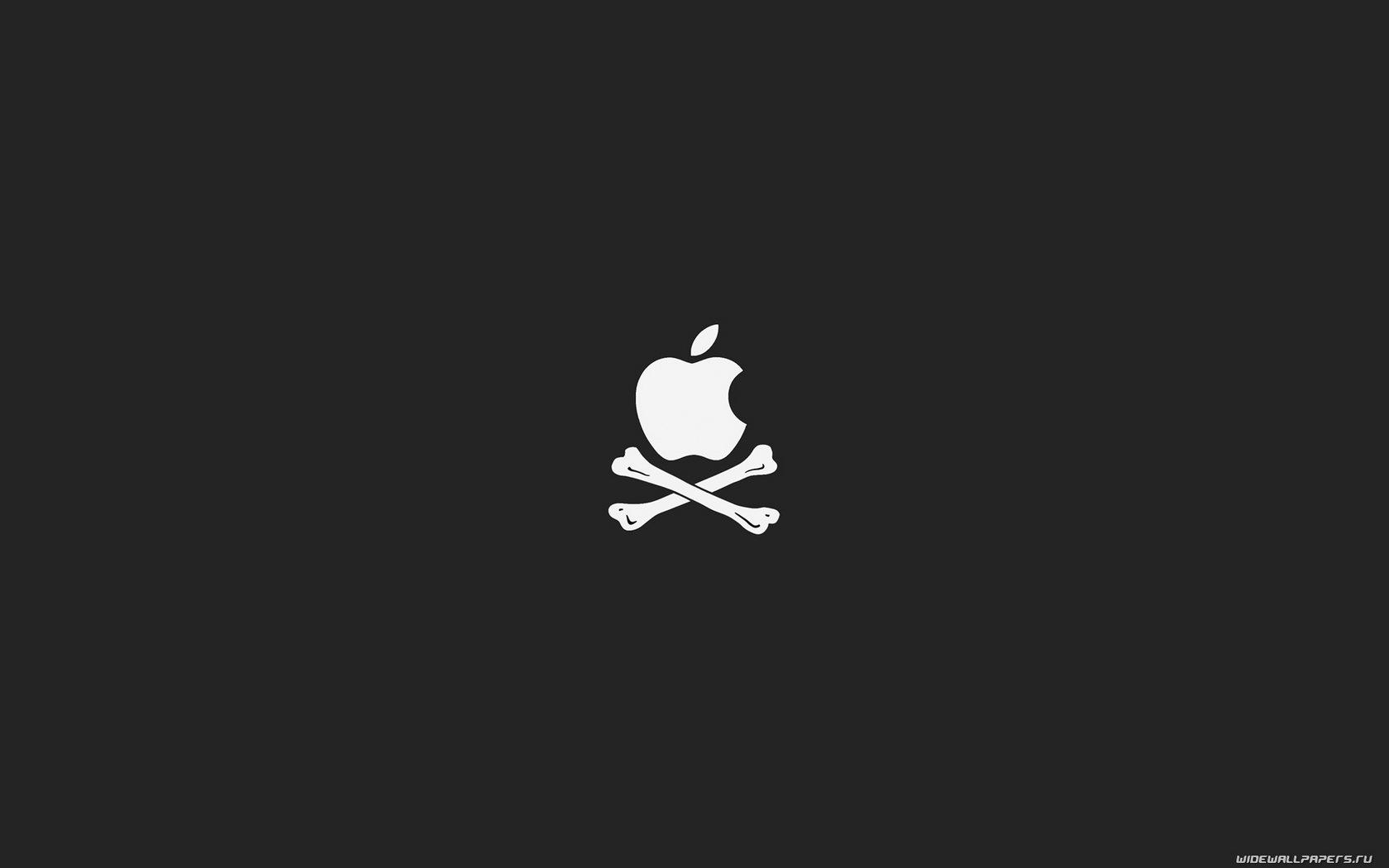 1680x1050 Mobile wallpaper: Funny, Brands, Logos, Apple, Pirats, 65 download the picture for free