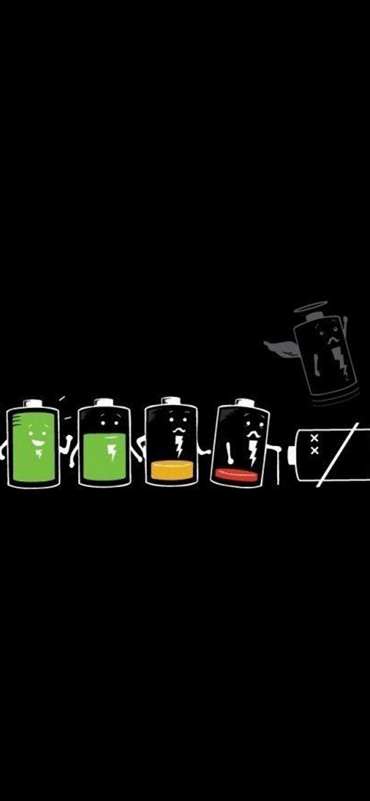 1284x2778 Battery Life Cycle Funny iPhone Wallpaper Free Download