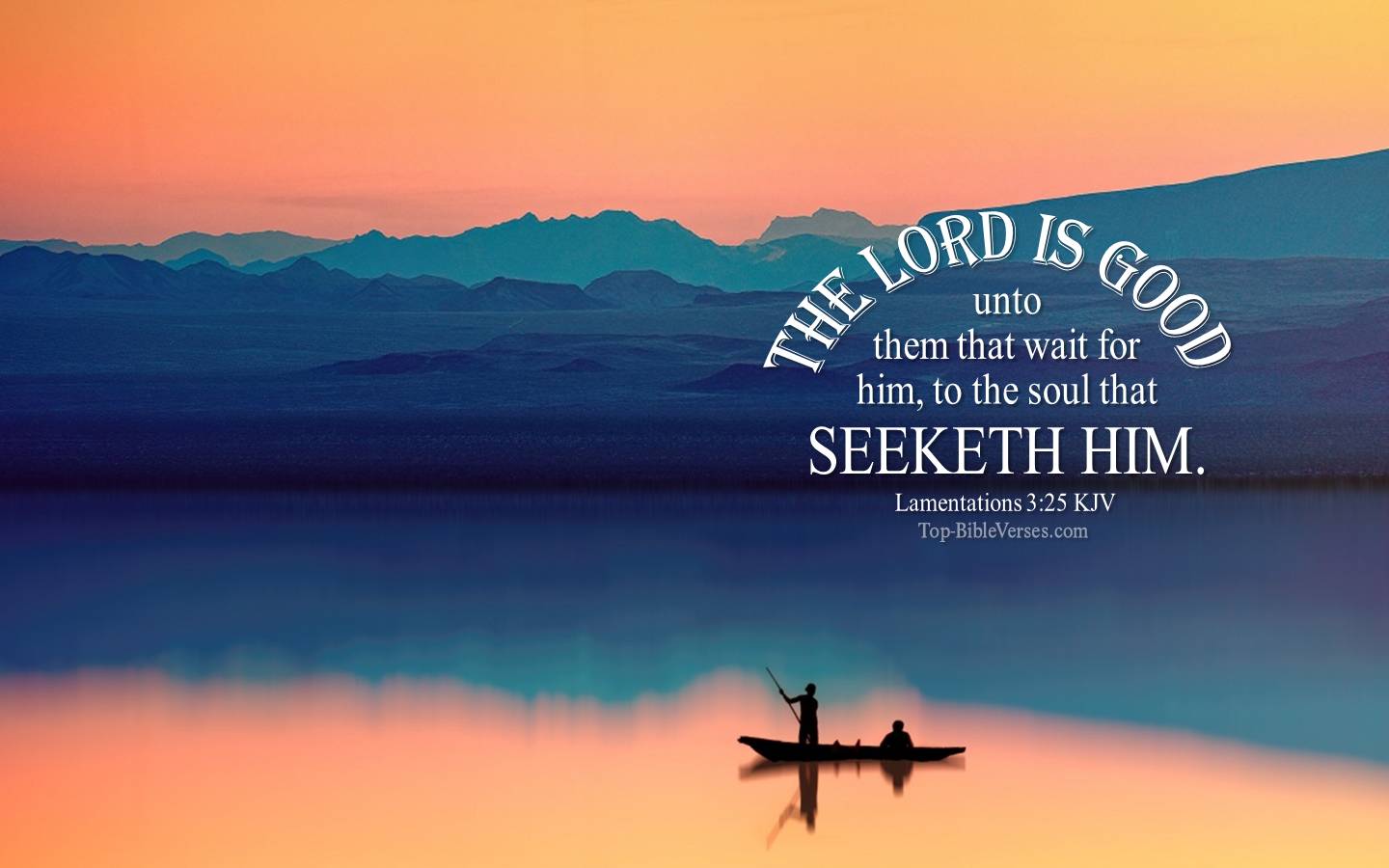 1440x900 Lamentations 3:25 KJV Desktop Wallpaper. Bible Verse Wallpaper