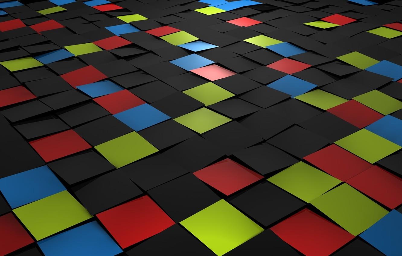 1332x850 Wallpaper red, minimalism, blue, square image for desktop, section минимализм