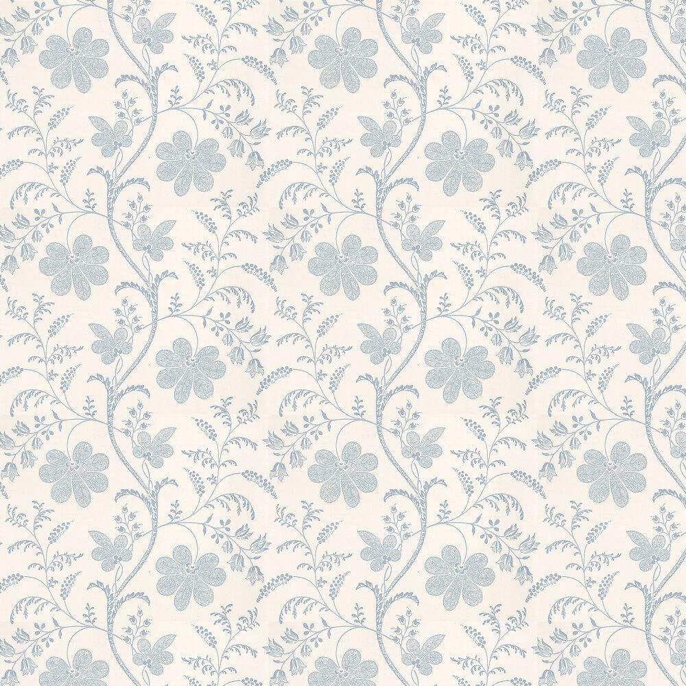 1000x1000 Bedford Square by Little Greene Blue / White : Wallpaper Direct