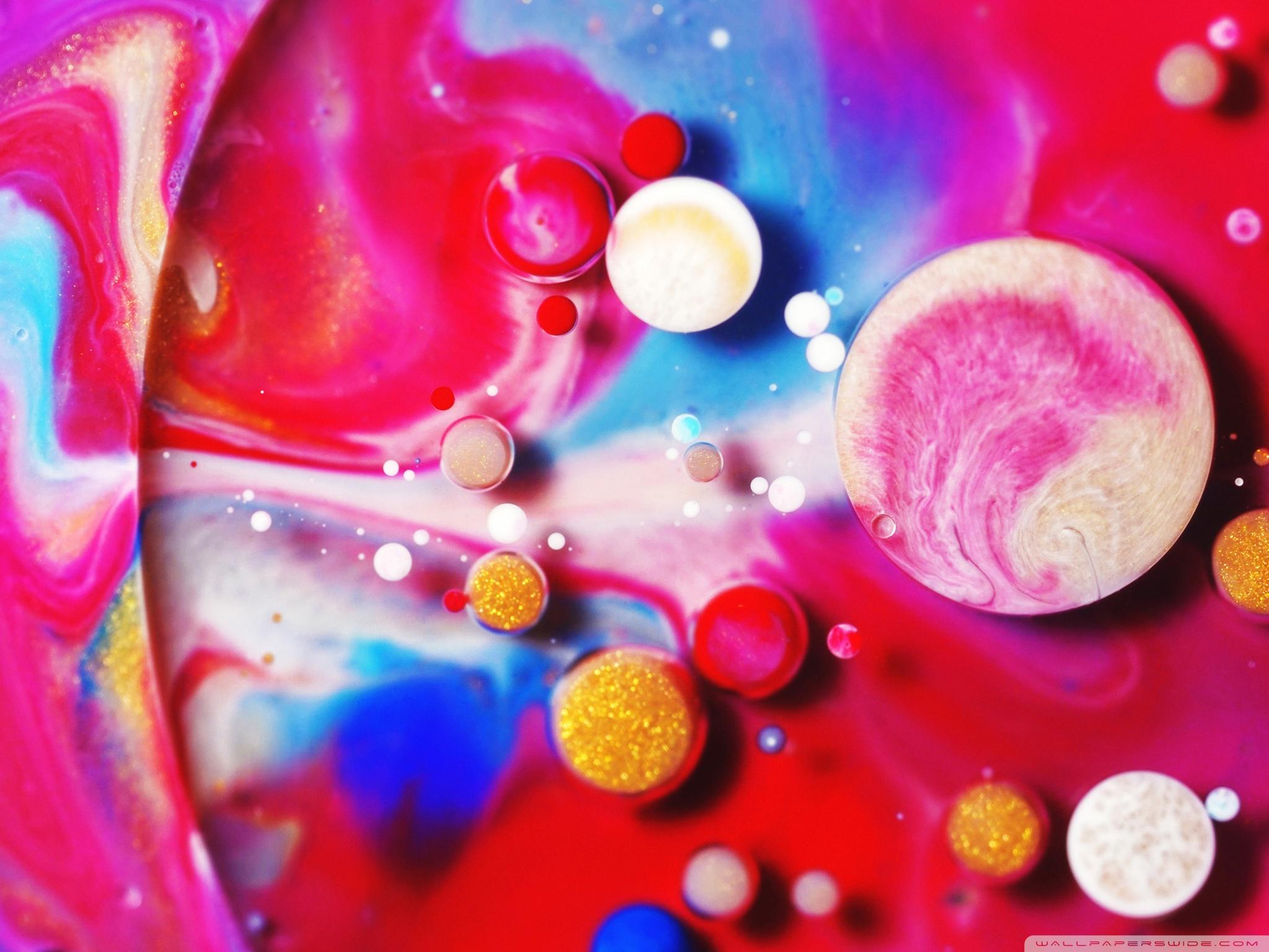 2048x1536 Colorful Paint Mix Bubbles Ultra HD Desktop Background Wallpaper for 4K UHD TV : Multi Display, Dual Monitor : Tablet