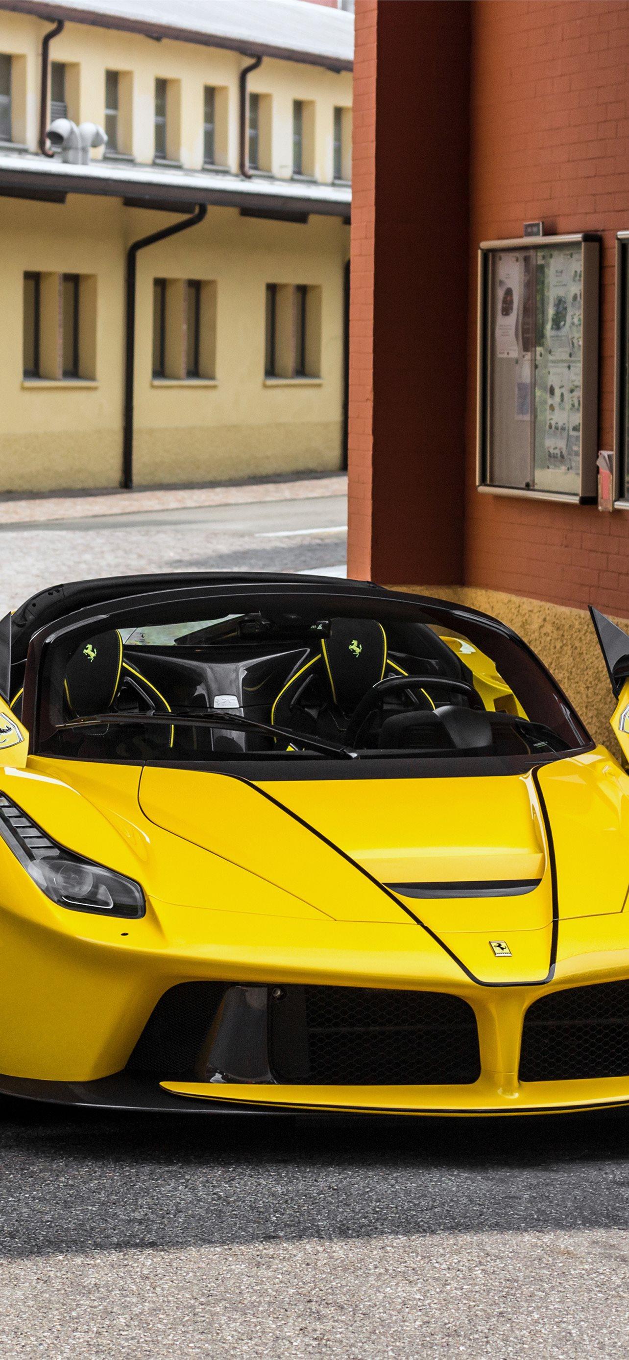 1284x2778 ferrari laferrari aperta sports car front lg v30 l. iPhone Wallpaper Free Download