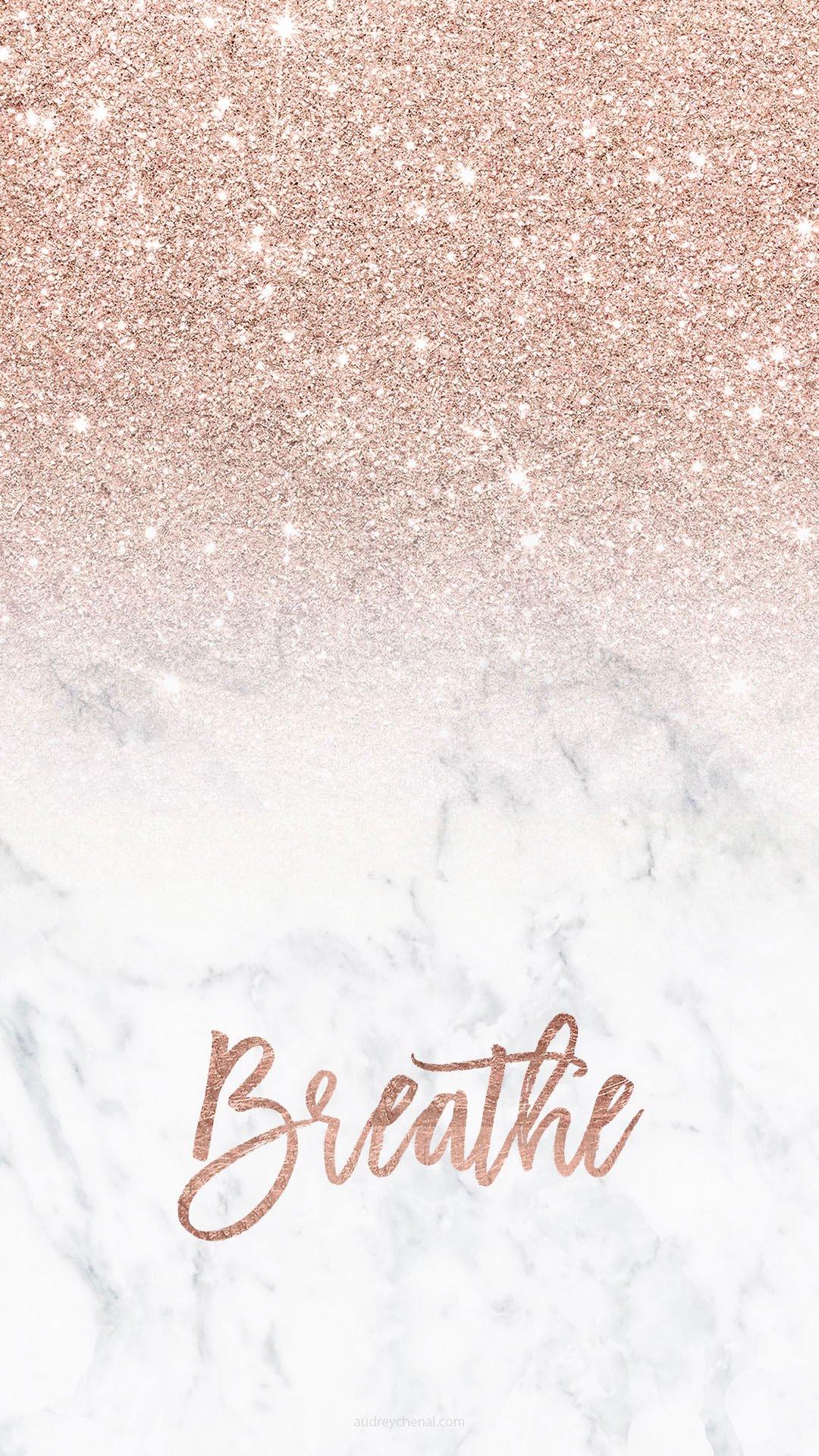 1080x1920 girly rose gold black wallpaper