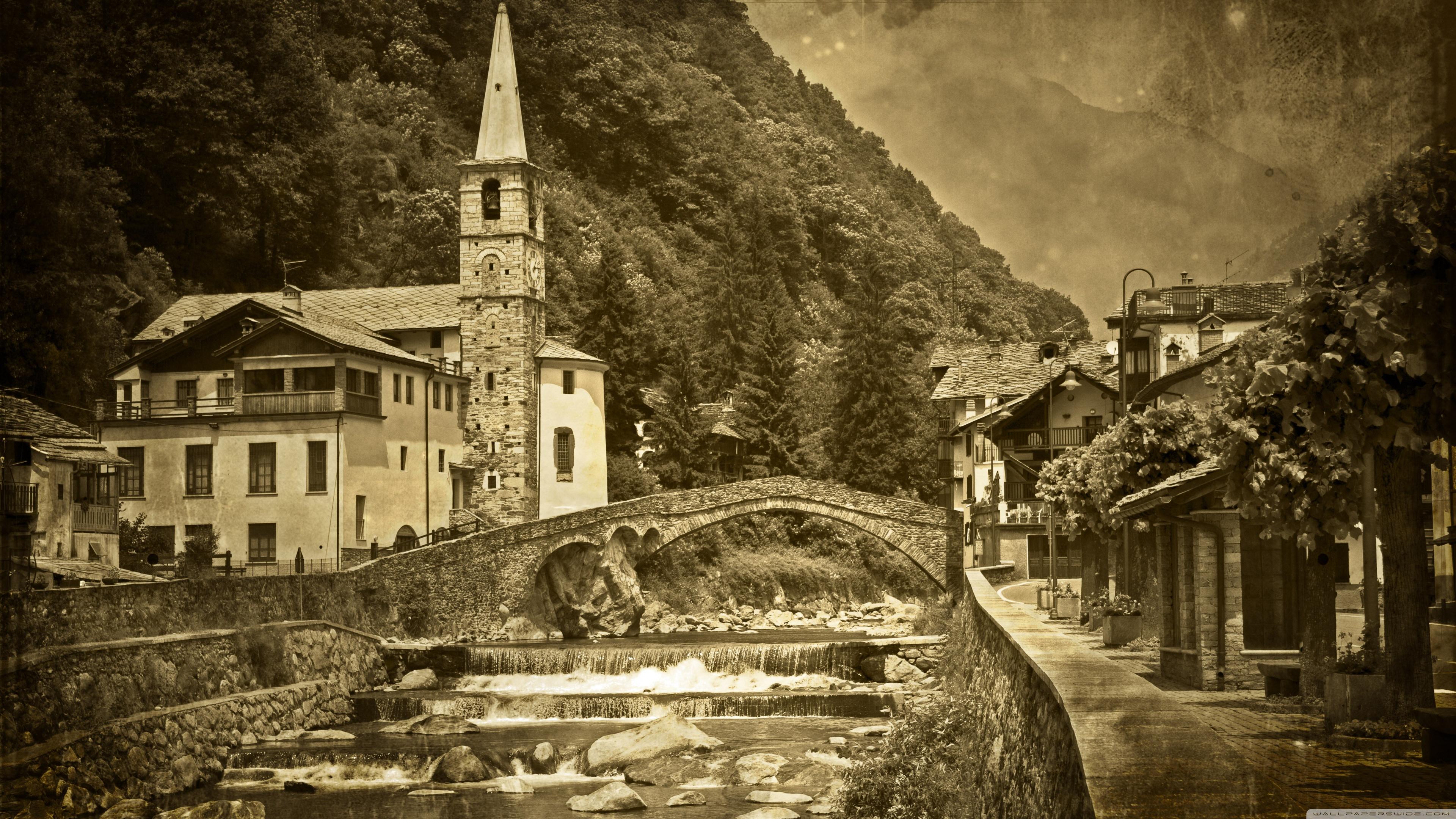 3840x2160 Old Mountain Village, Europe Ultra HD Desktop Background Wallpaper for 4K UHD TV : Widescreen & UltraWide Desktop & Laptop : Tablet