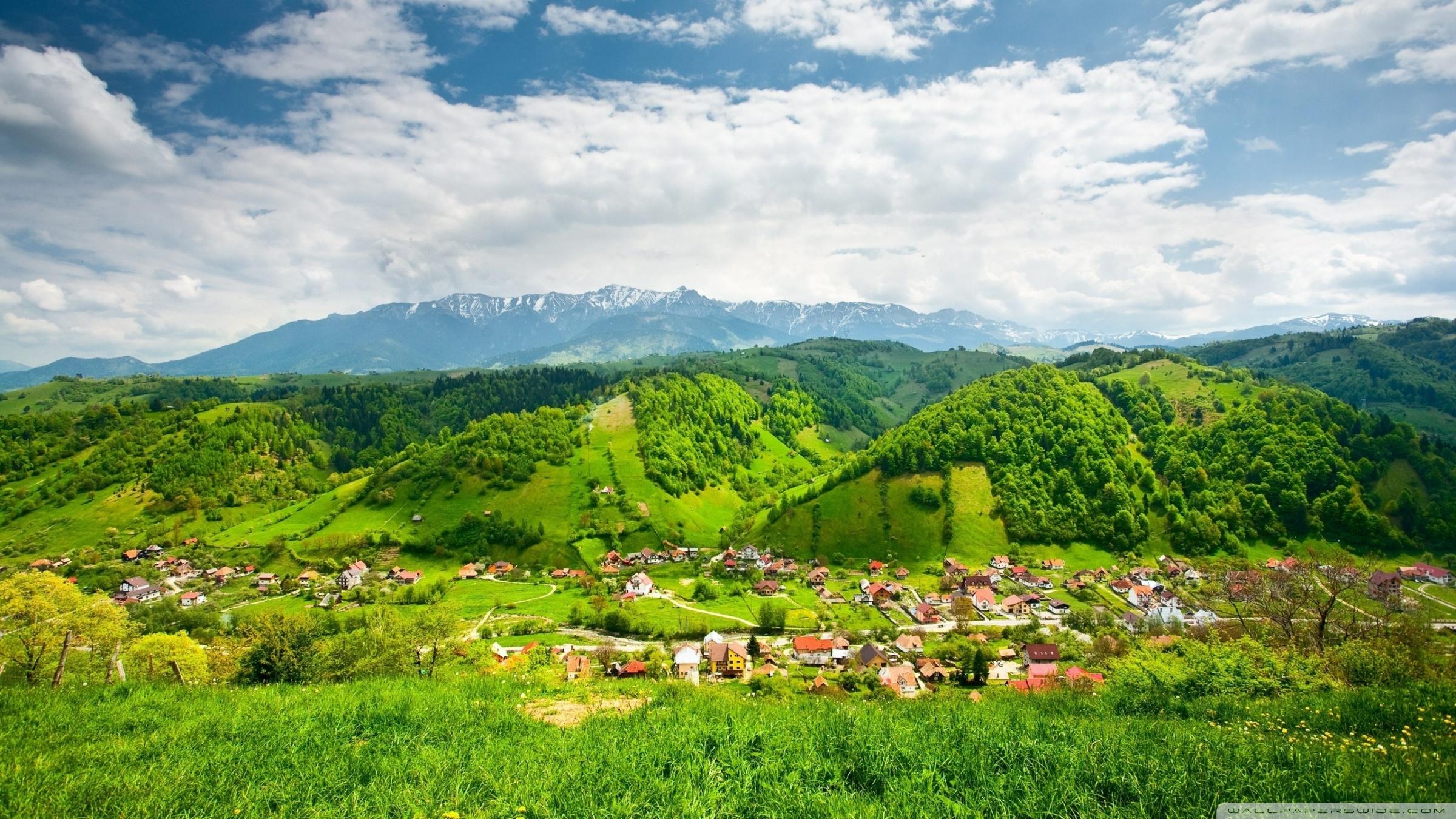 2400x1350 Mountain Village Ultra HD Desktop Background Wallpaper for 4K UHD TV : Multi Display, Dual Monitor : Tablet
