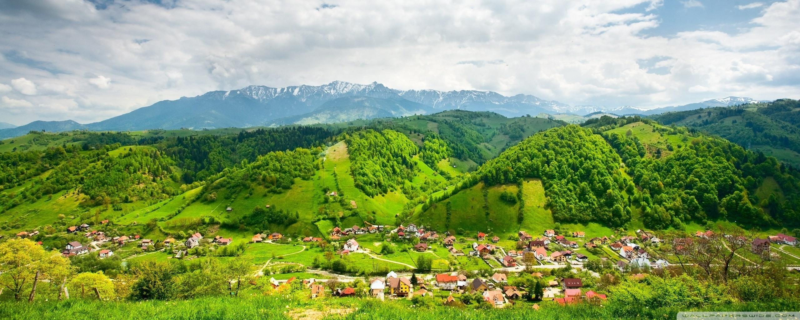 2560x1024 Mountain Village Ultra HD Desktop Background Wallpaper for 4K UHD TV : Multi Display, Dual Monitor : Tablet