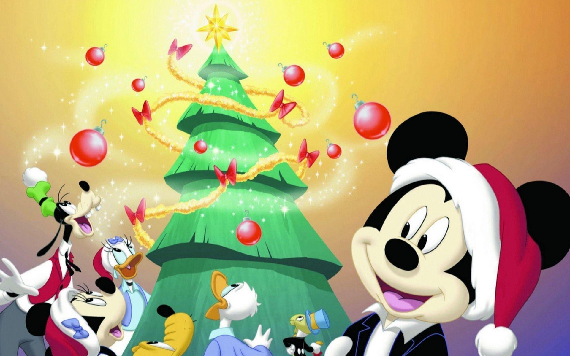 1920x1200 Mickey Christmas Wallpaper