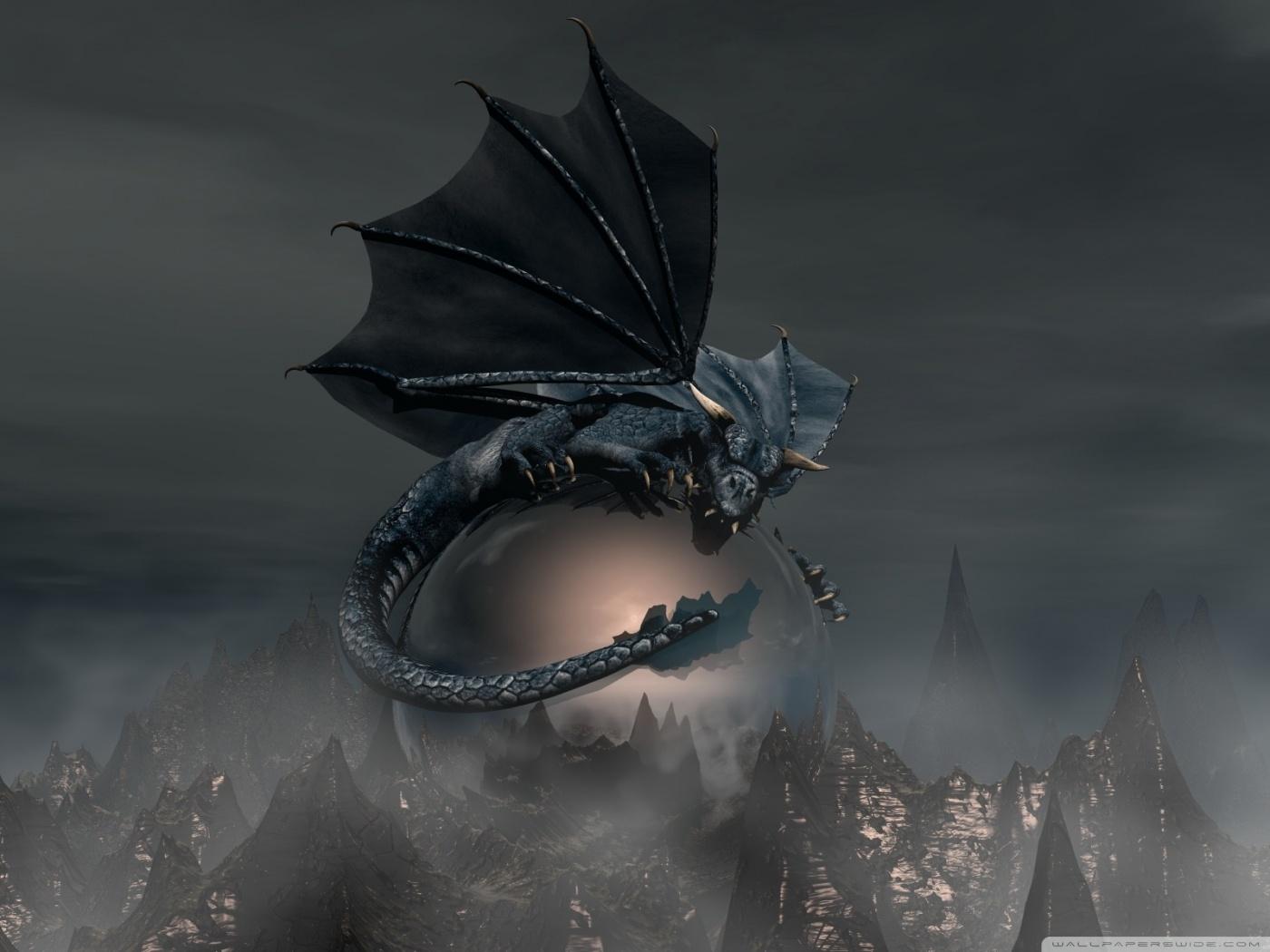 1400x1050 Black Dragon Ultra HD Desktop Background Wallpaper for 4K UHD TV : Widescreen & UltraWide Desktop & Laptop