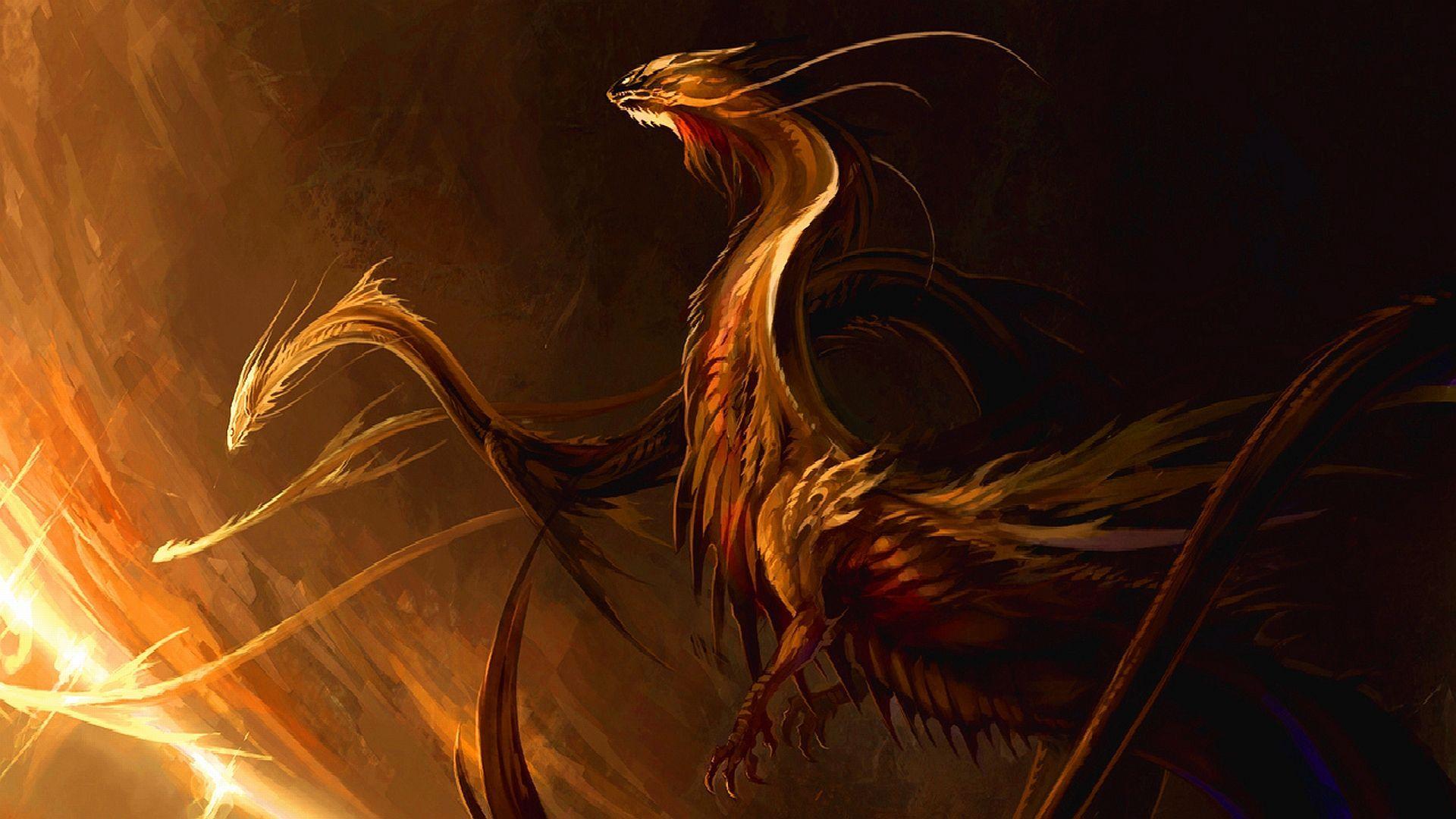 1920x1080 Japanese Anime Dragon Wallpaper
